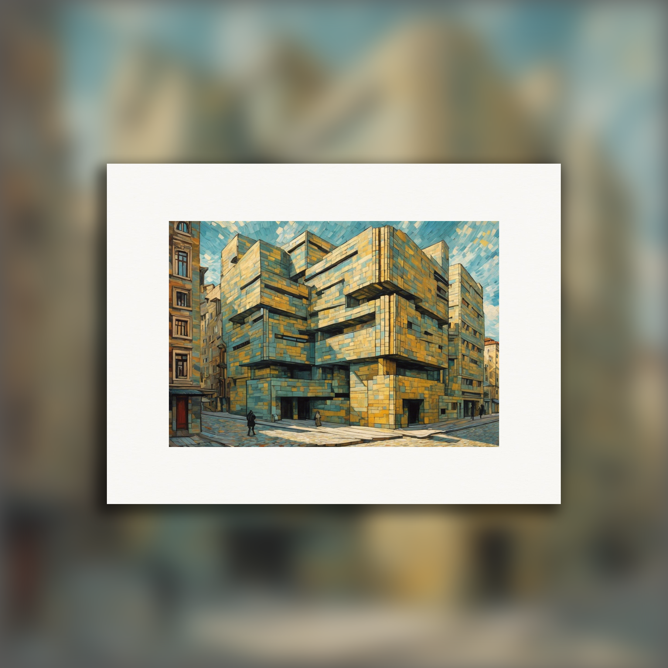 Malarstwo uchwycenie namiętnego wzburzenia natury i ludzkiej emocji, Architektura - Plakat