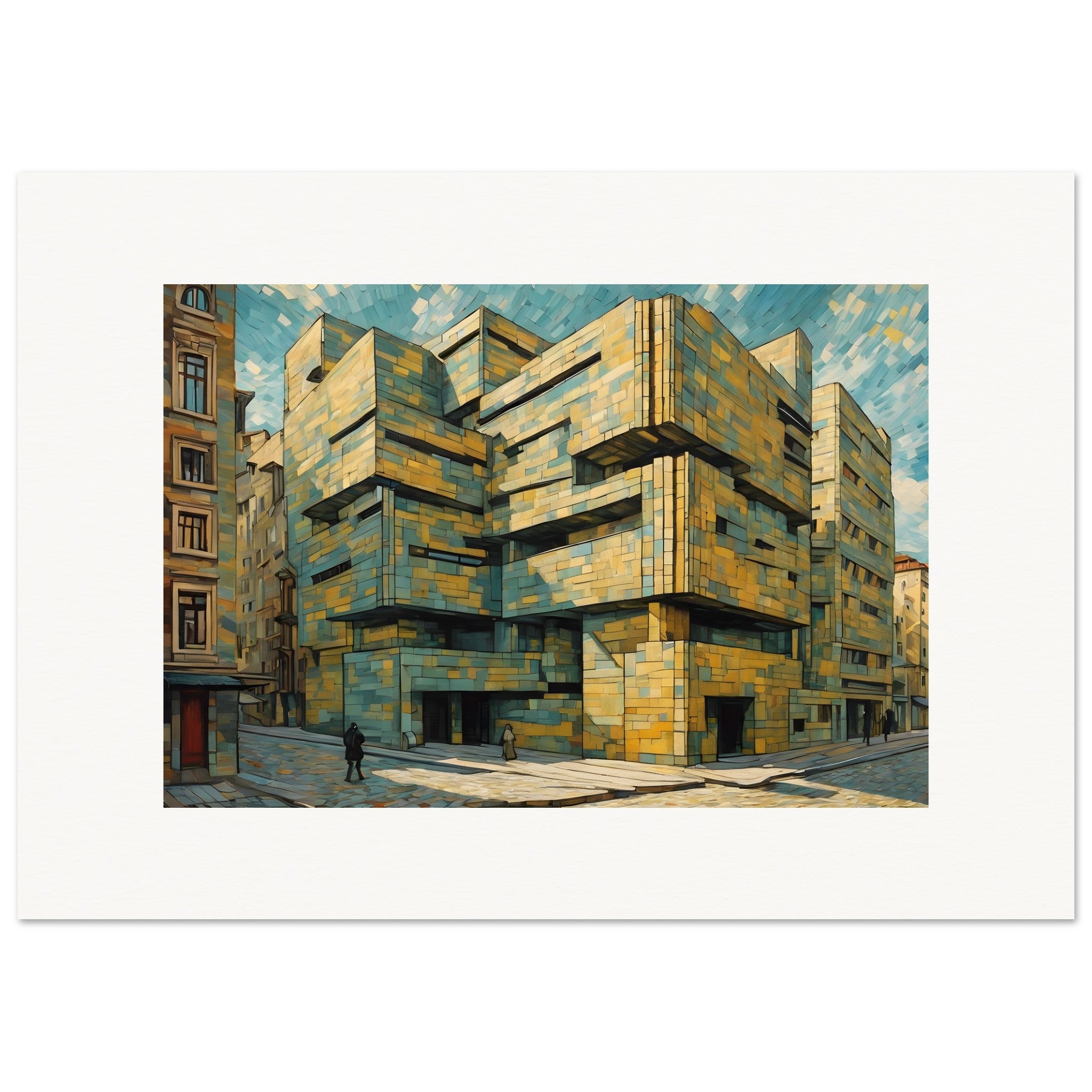 Malarstwo uchwycenie namiętnego wzburzenia natury i ludzkiej emocji, Architektura - Plakat