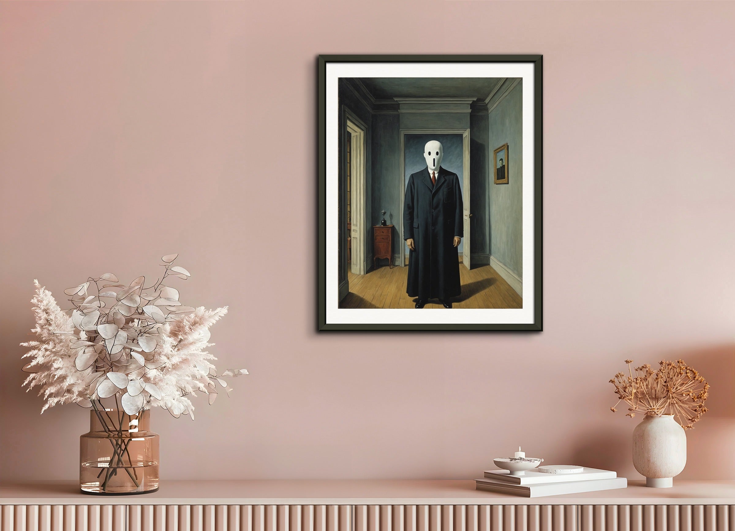 Poster with metal frame: Belgian surrealism, A Ghost