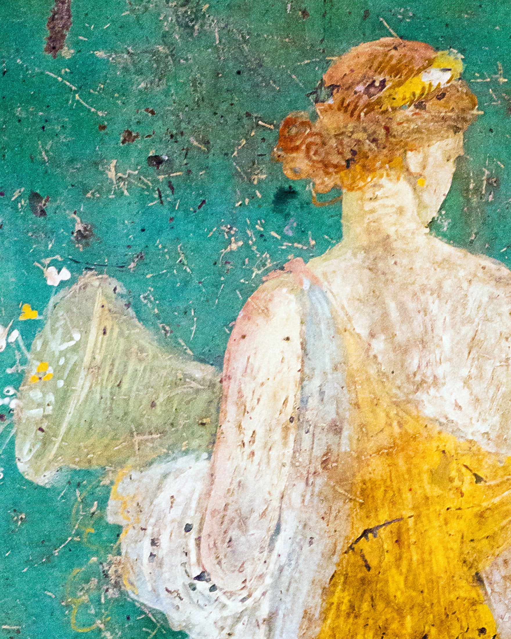 Fresk Ścienny Flora – Stabiae - Starożytne Rzymskie Malowidło Plakat