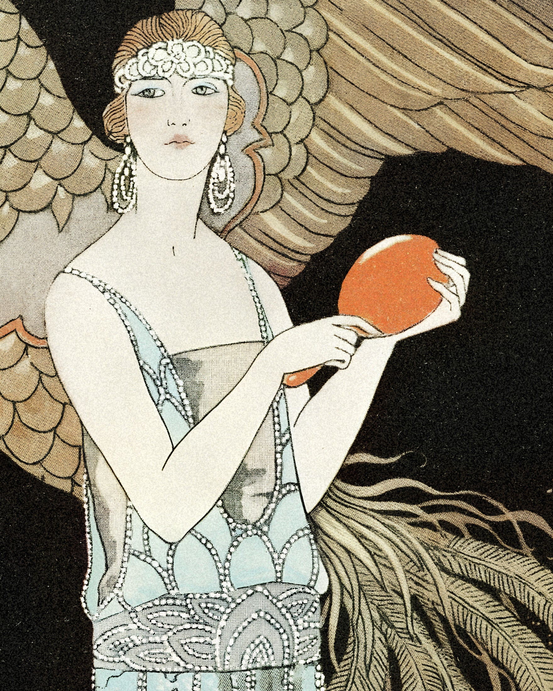 "Sortilèges" autorstwa Georges Barbier (1922) - plakat Art Deco