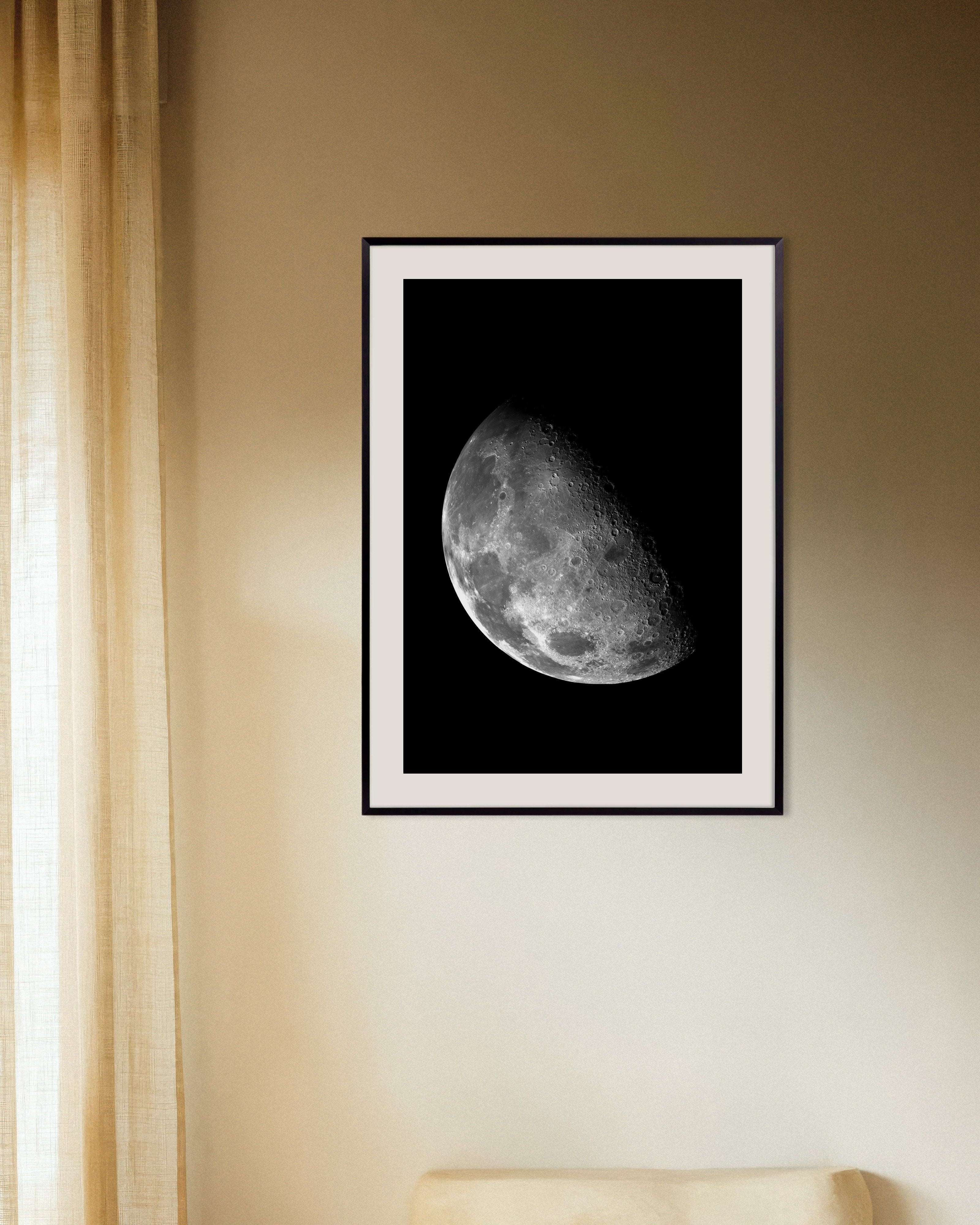 Poster of Astronomy poster, the Moon, with metal frame