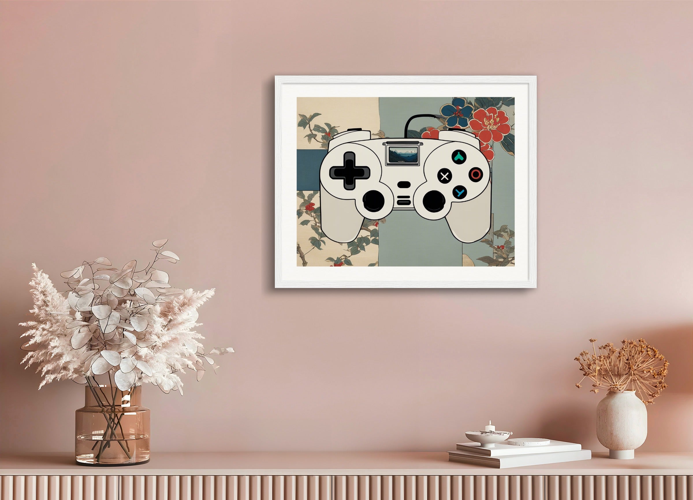 Poster with wood frame: Hiroshige,