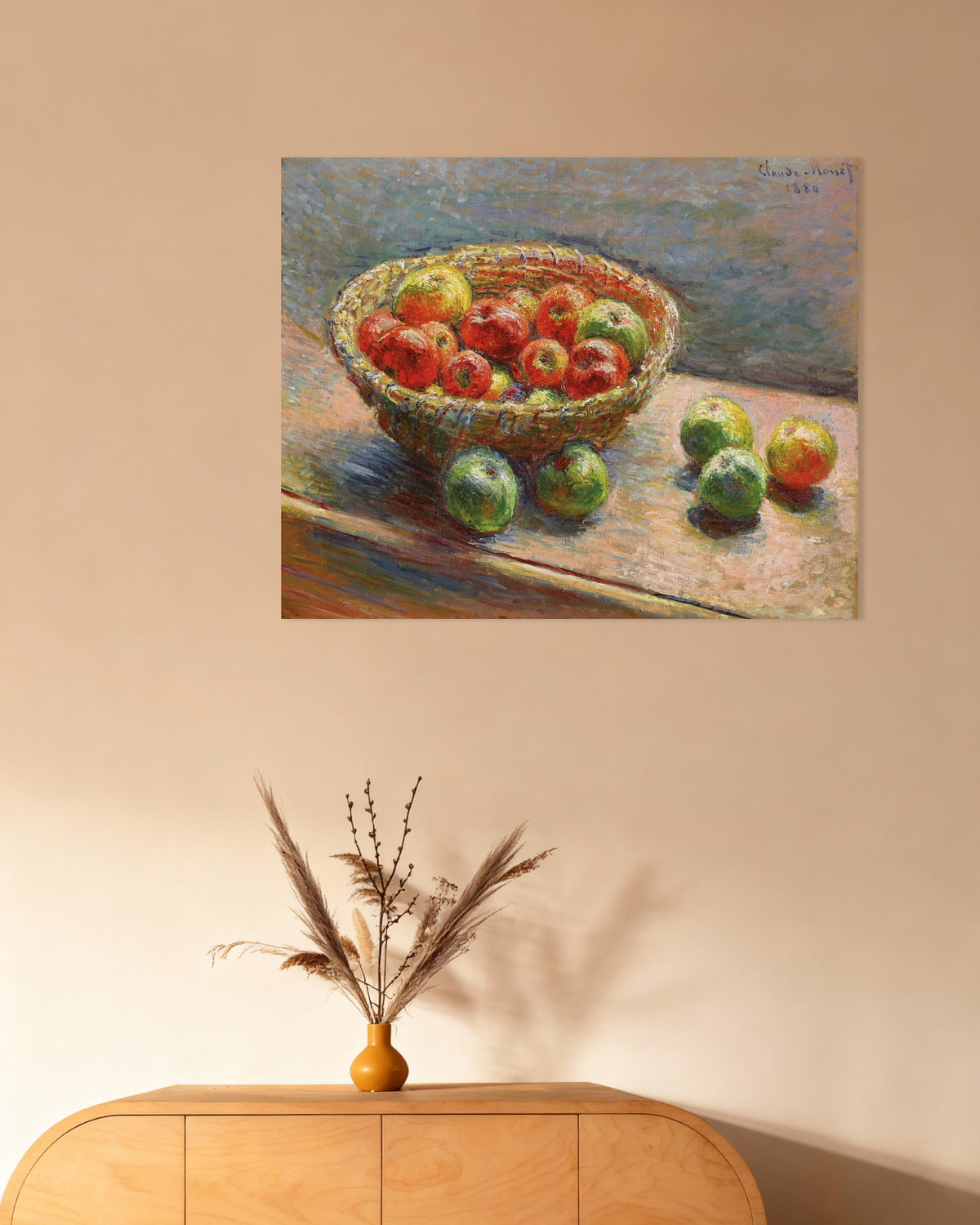 Plakat Kosz jabłek (1880), Claude Monet