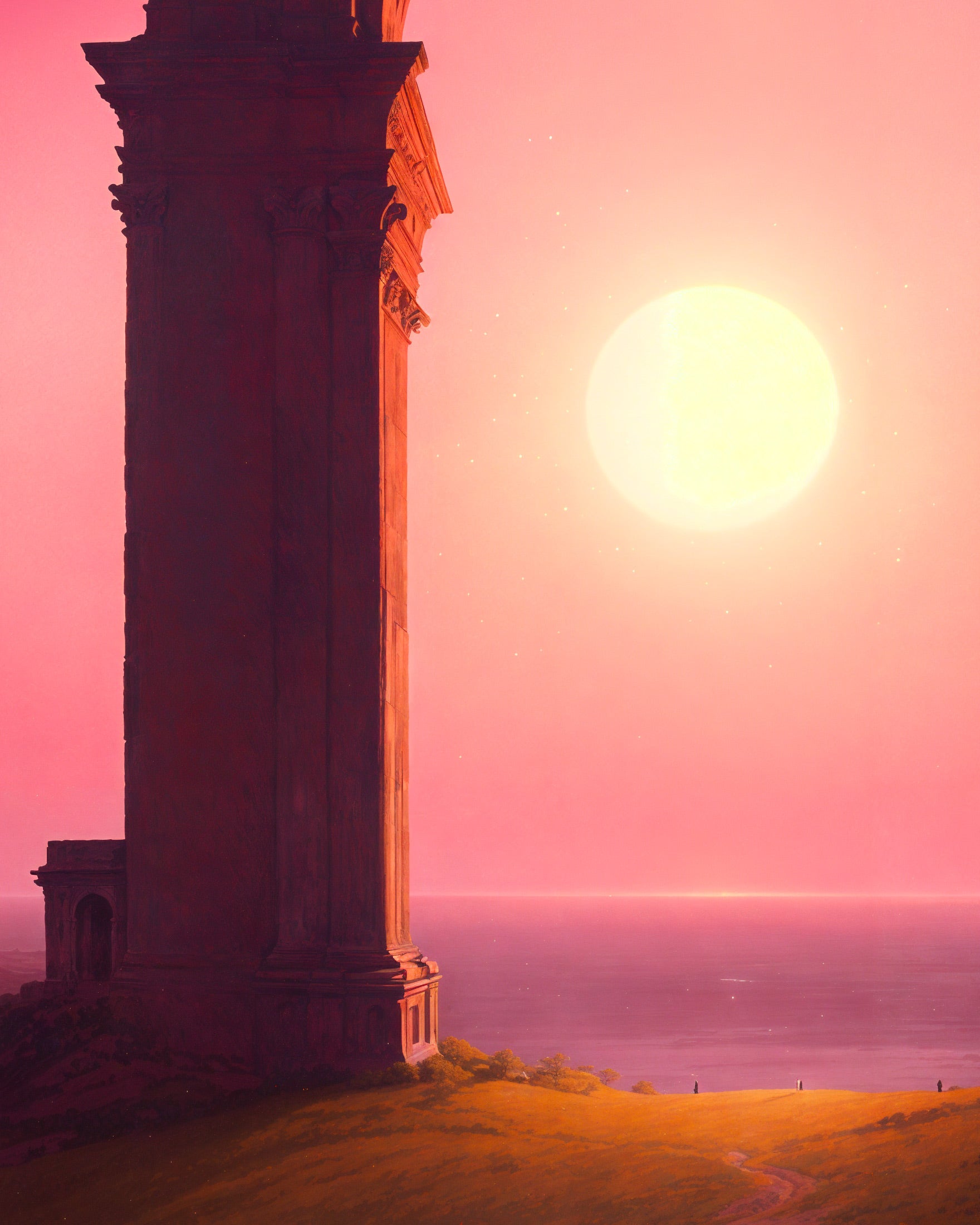 Słońce Umierające Zasypiające Pod Arkadą, Charles Baudelaire - Plakat