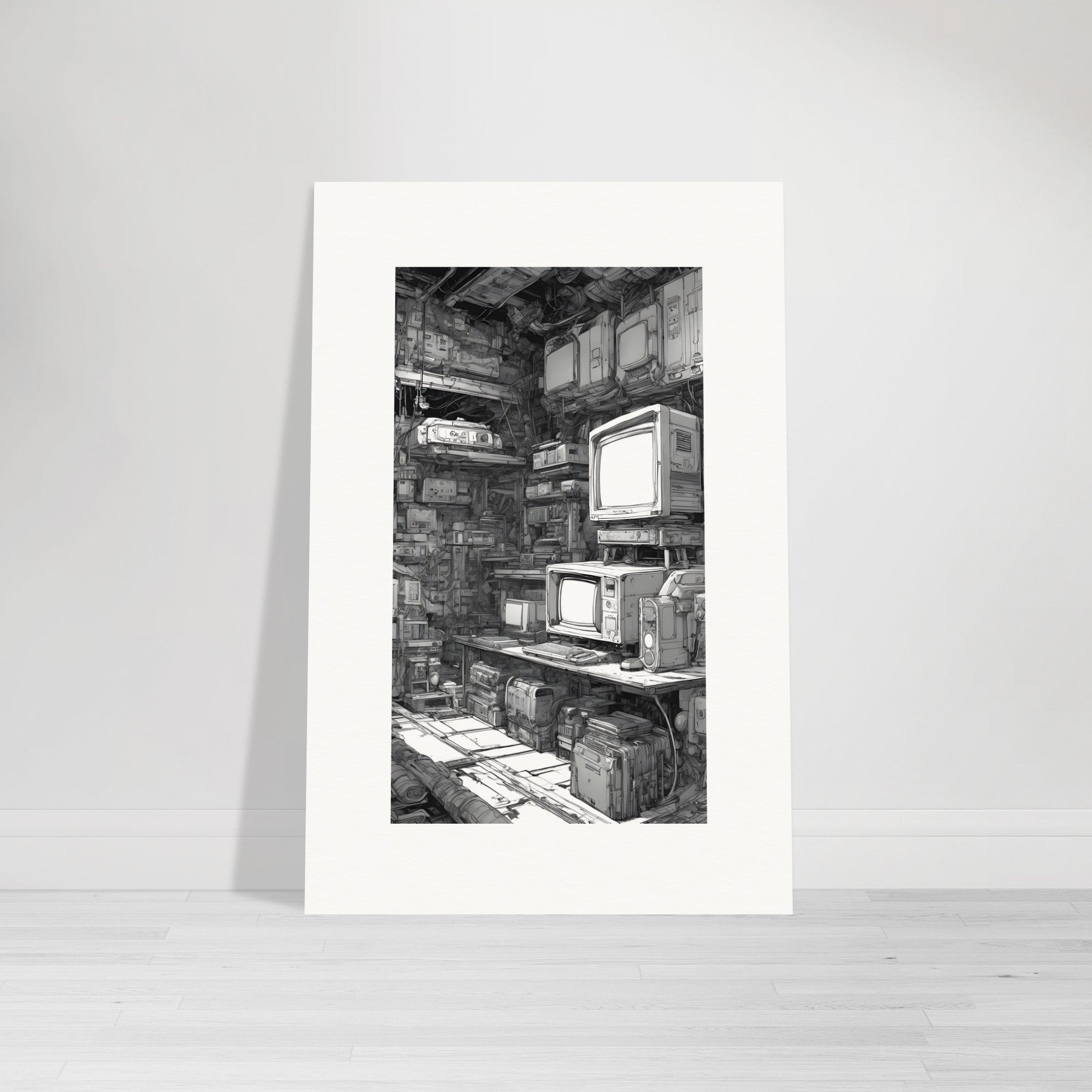 Współczesna czarna manga cyberpunkowa, Konsola do gier wideo - Plakat