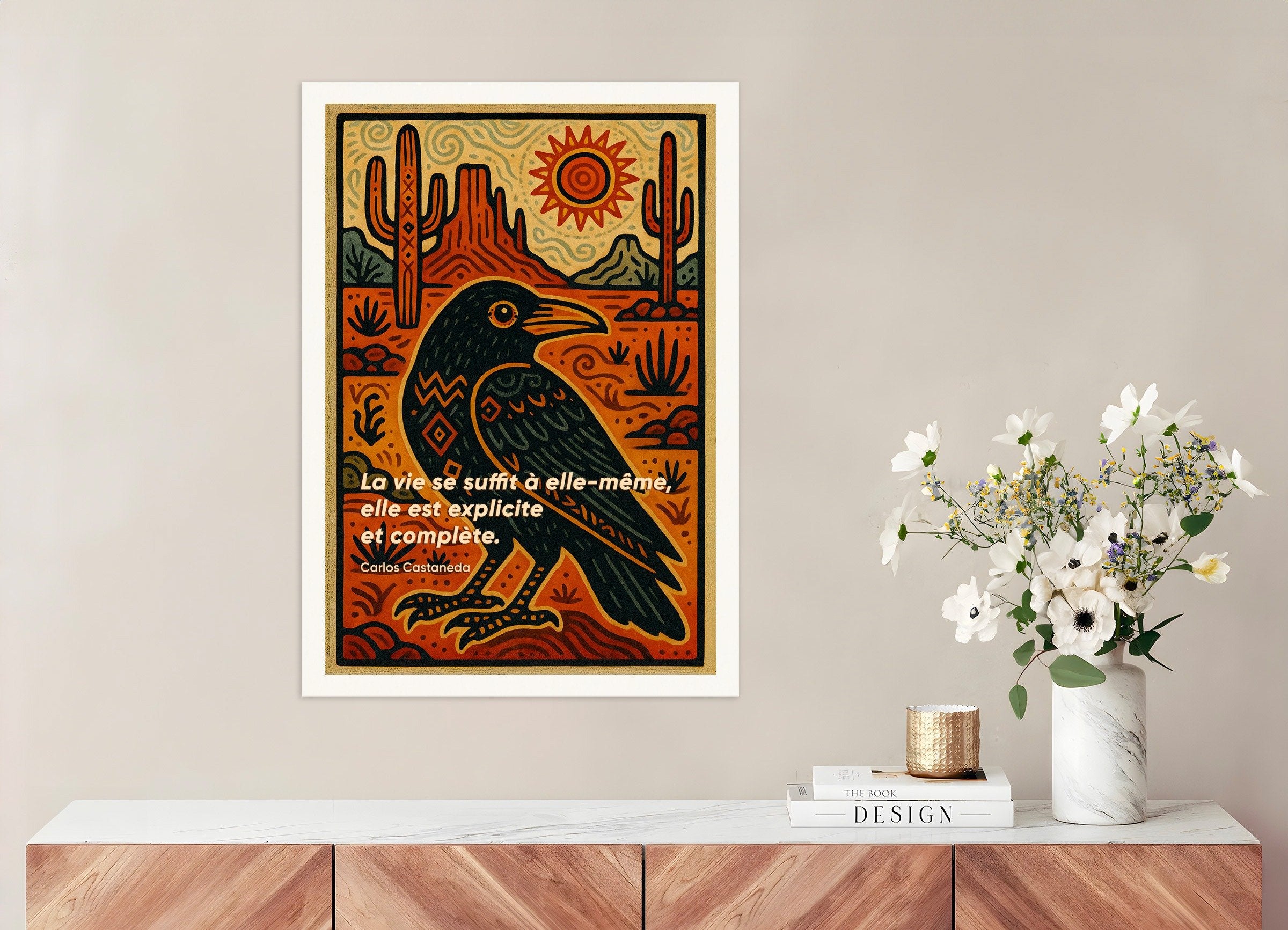 Poster of Carlos Castaneda Quote Art Print - Journey to Ixtlan: The Lessons of Don Juan