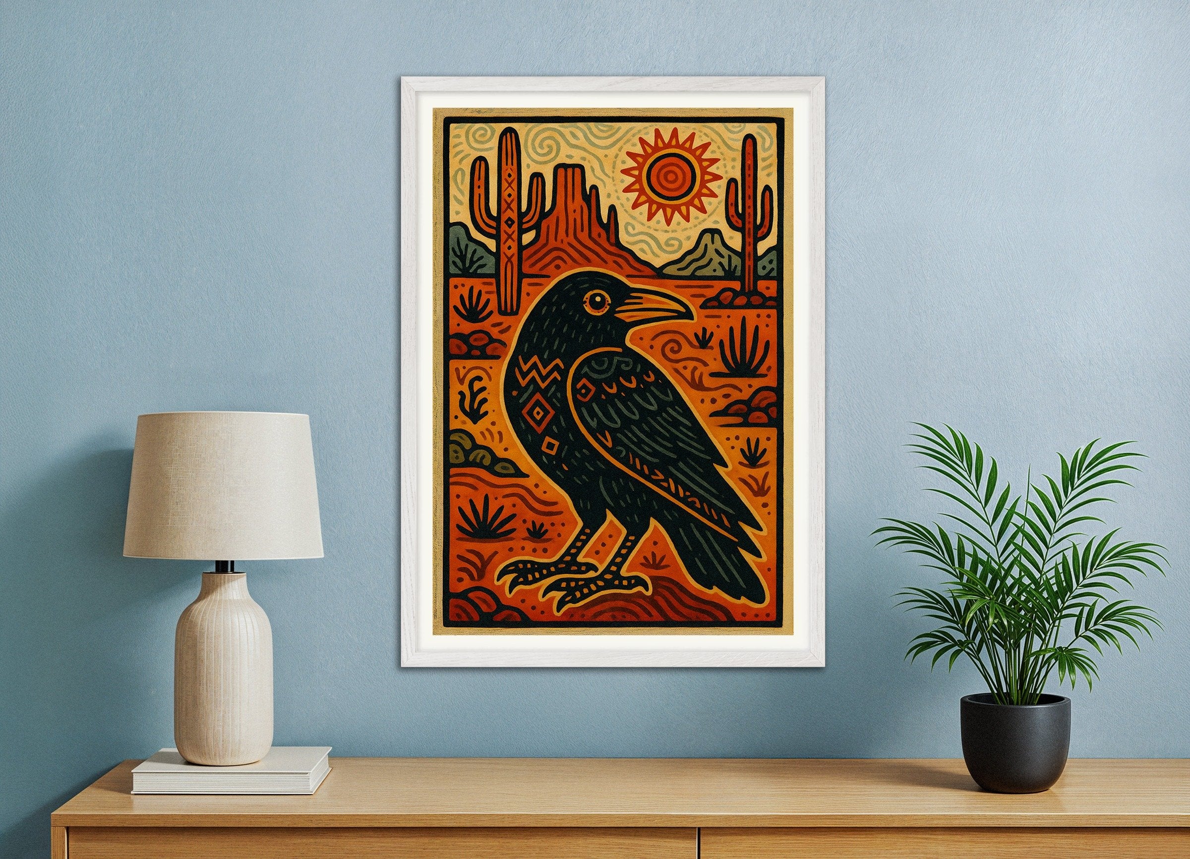 Poster of Carlos Castaneda Quote Art Print - Journey to Ixtlan: The Lessons of Don Juan, with white wooden frame