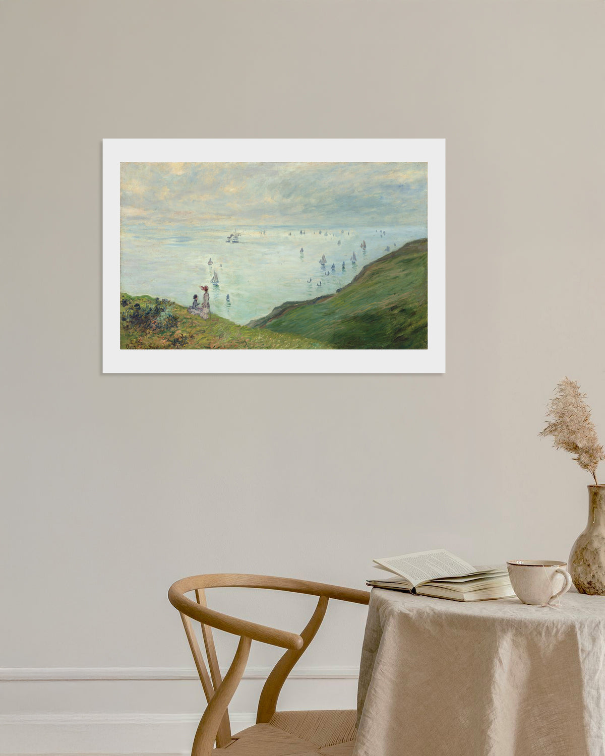 Plakat Klify w Pourville (1882), Claude Monet