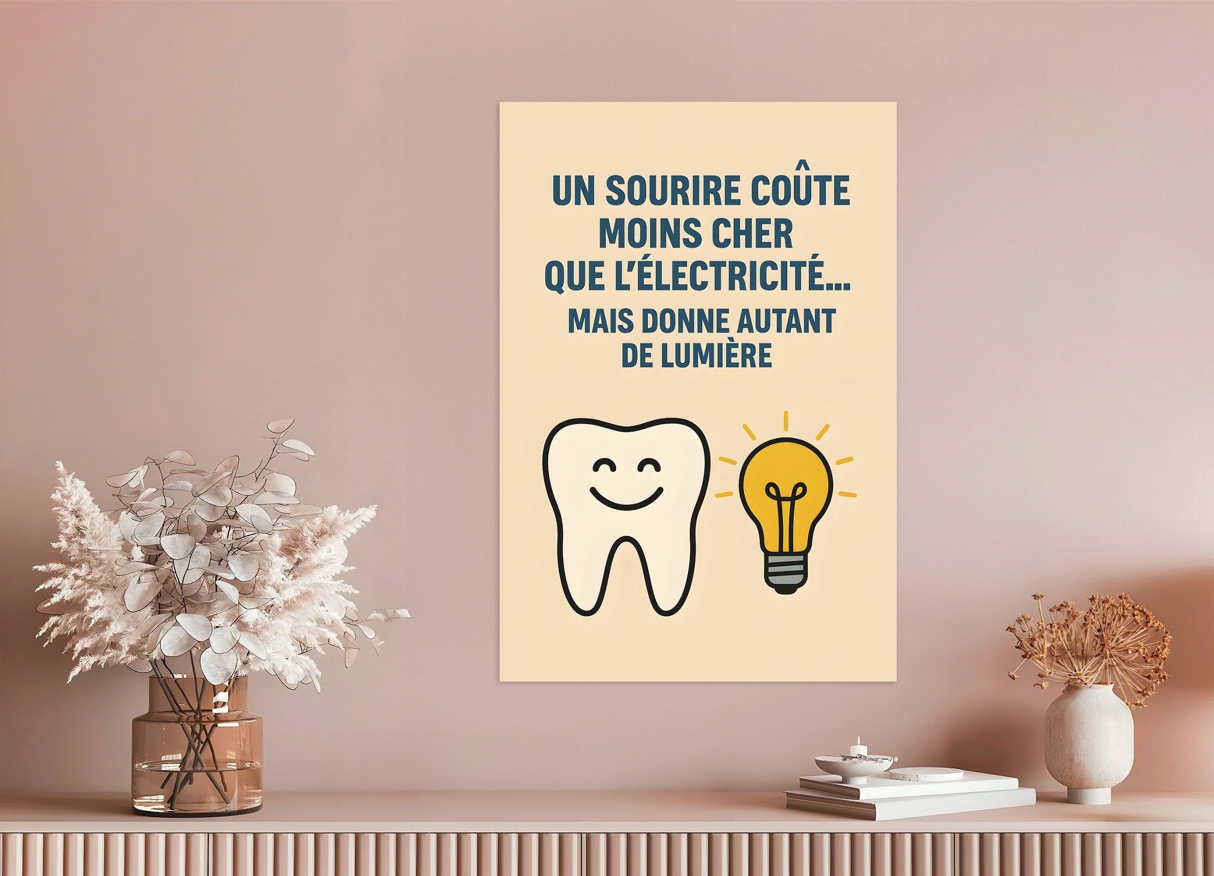 Poster of Dental Office Poster - A Smile Costs Less Than Electricity