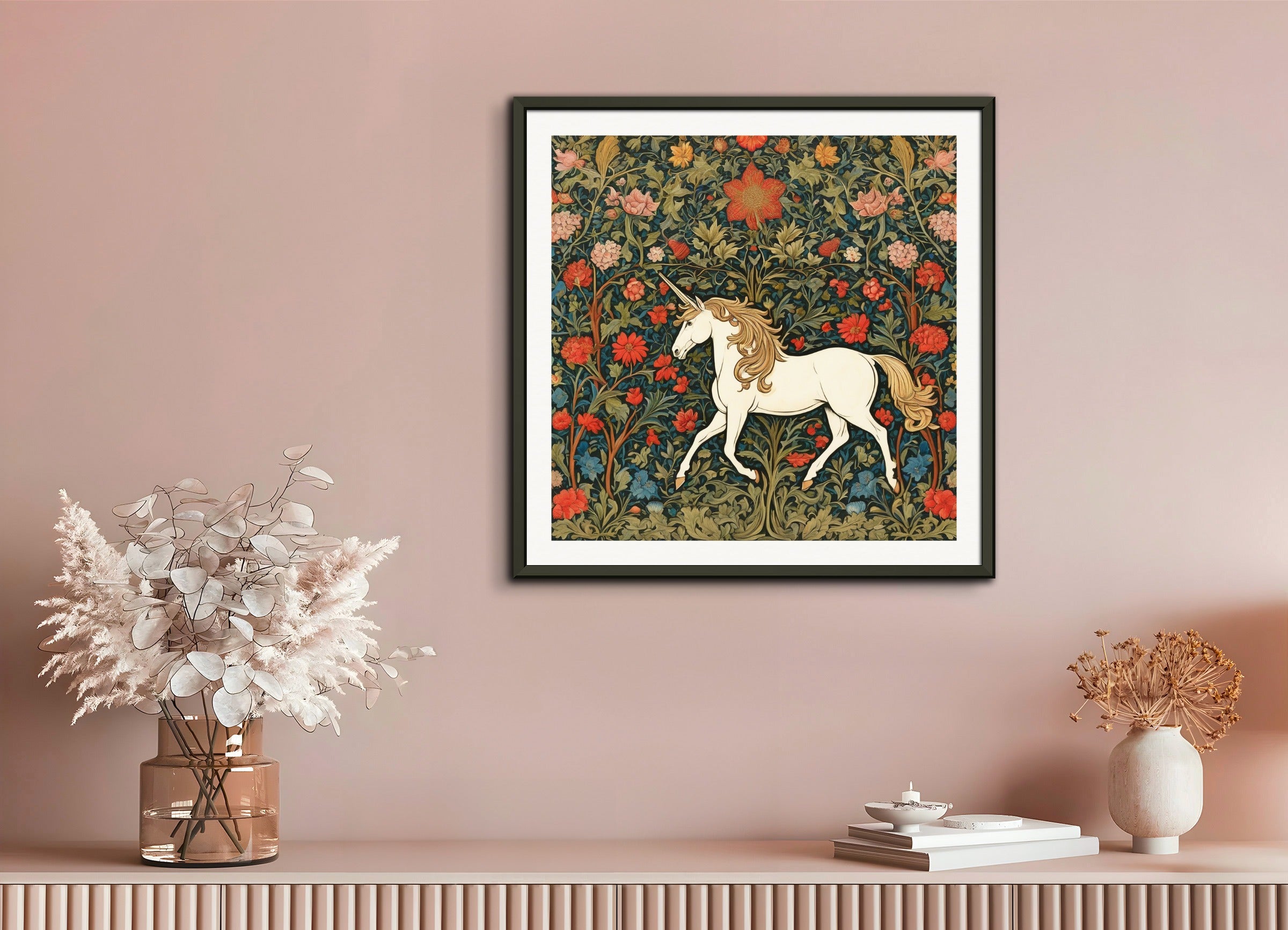 Poster with metal frame: William Morris,