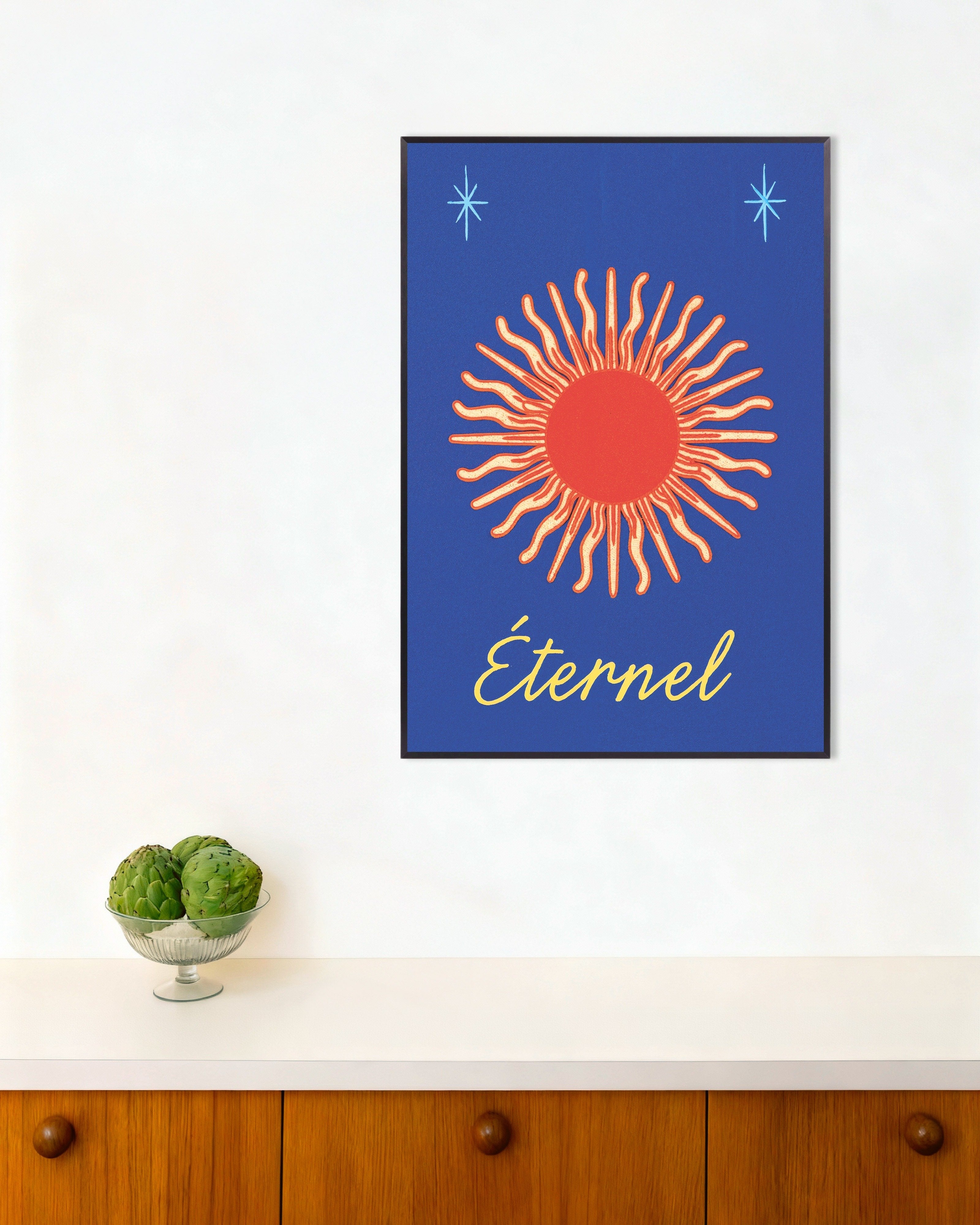 Poster of Éternel - Sun Poster, with metal frame