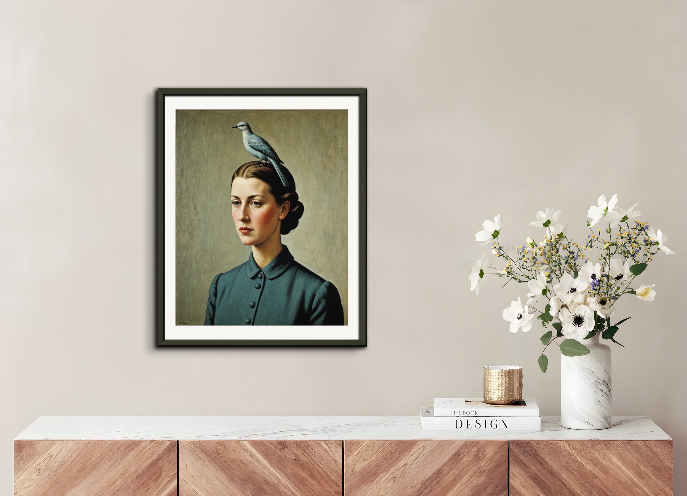 Poster with metal frame: Belgian surrealism,