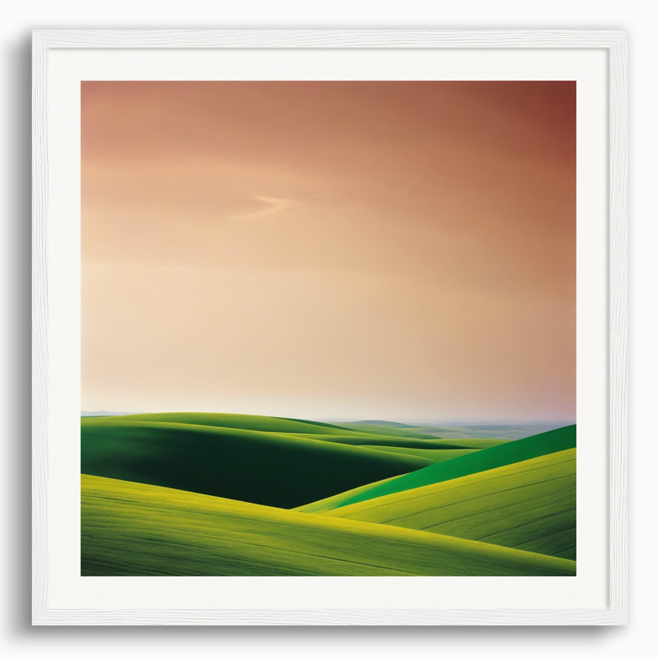 Poster: Colorful and abstract images, capturing geometric compositions in landscapes,