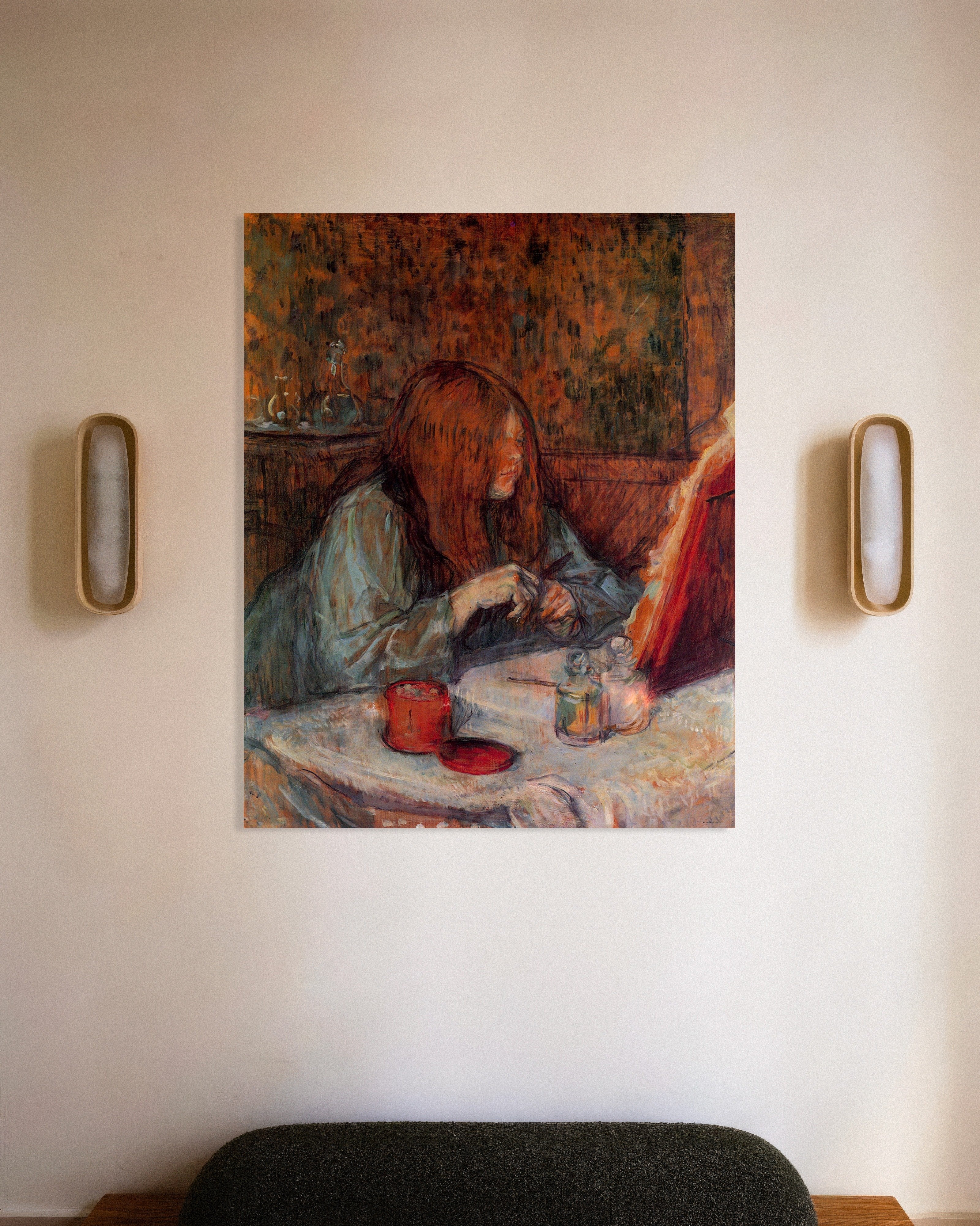 Poster of Girl at her toilet by Henri de Toulouse-Lautrec, 1898