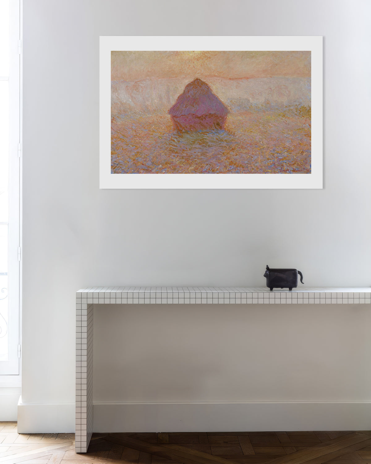 Plakat Stóg, słońce we mgle (1891), Claude Monet