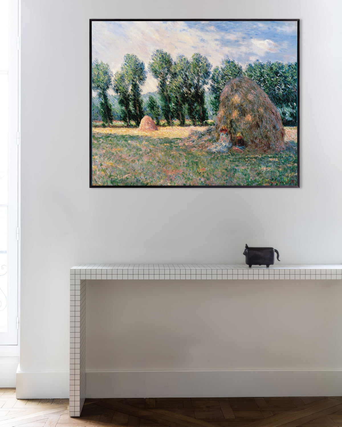 Plakat Stogi siana (1885), Claude Monet, w metalowej ramie