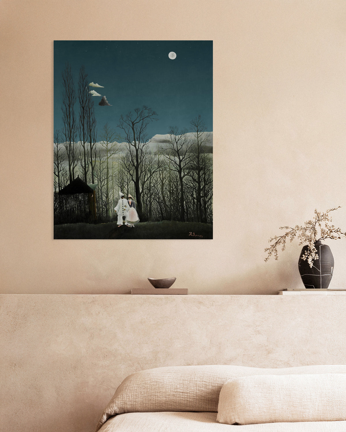 Plakat Henriego Rousseau – Wieczór karnawałowy (detal)