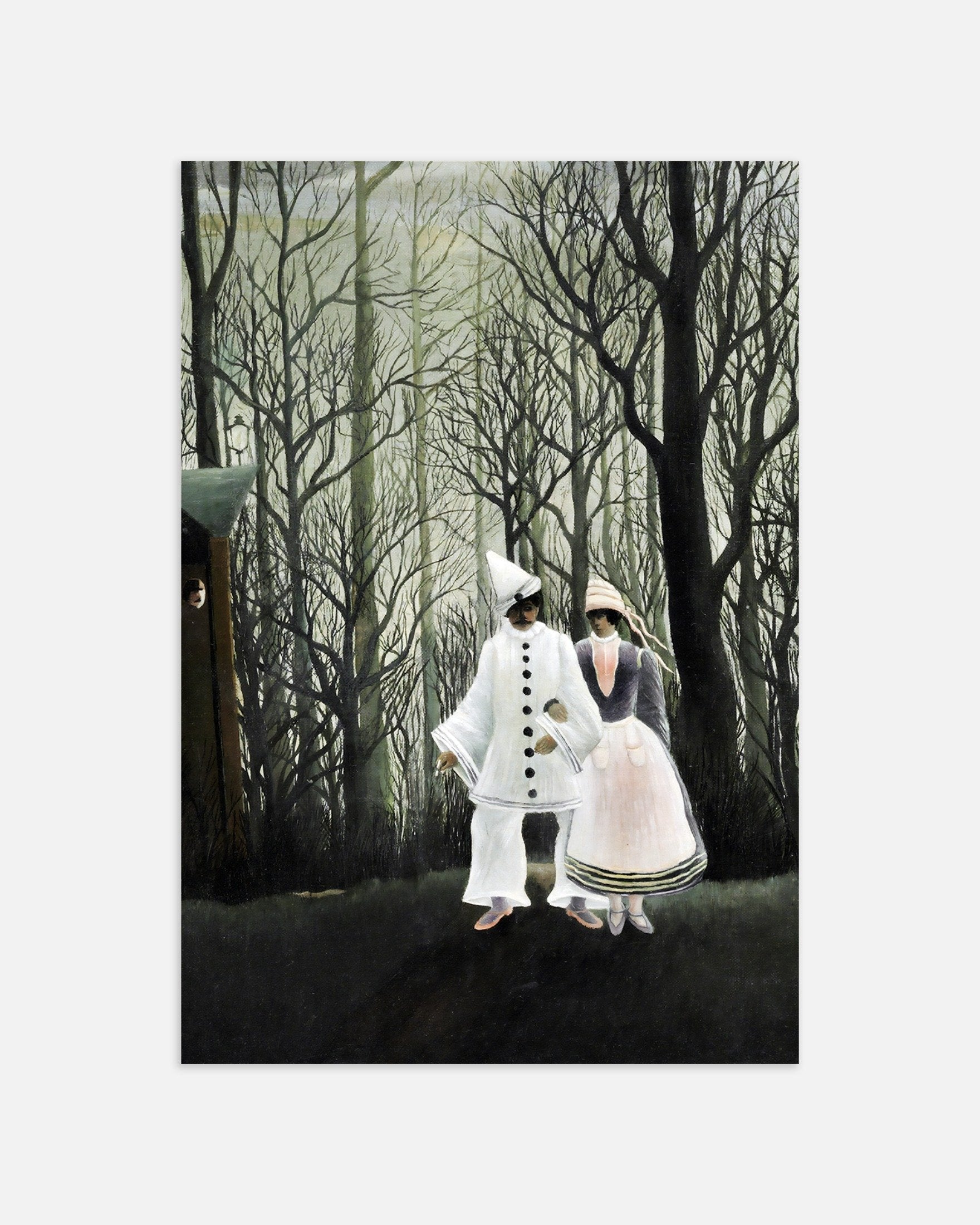 Poster of Henri Rousseau Print - A Carnival Evening (detail), thumbnail