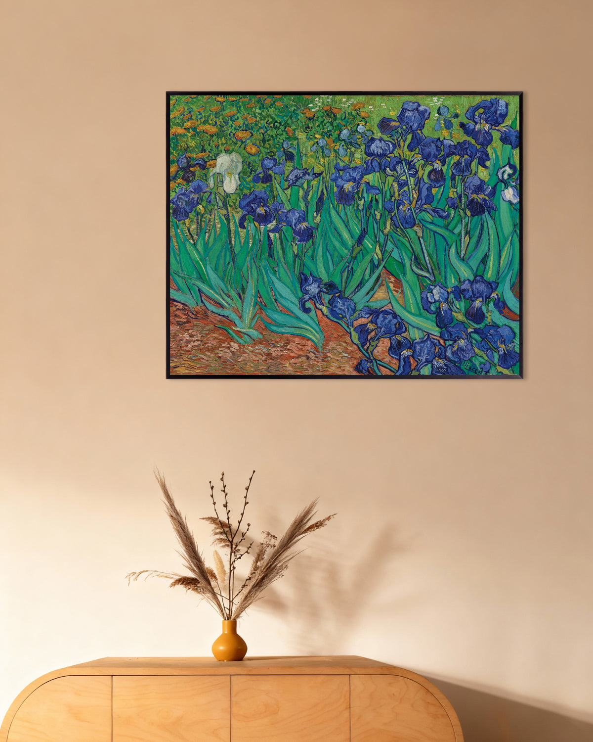 Plakat Irysy (1889), Vincent van Gogh, z metalową ramą