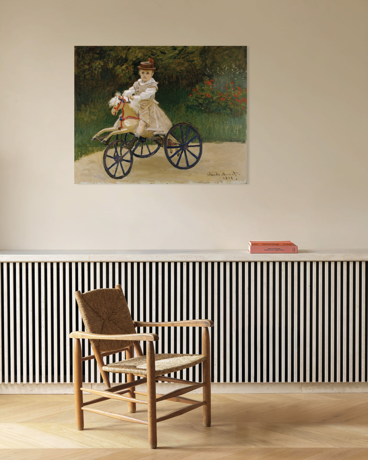 Plakat Jean Monet na koniku na kółkach (1872), Claude Monet