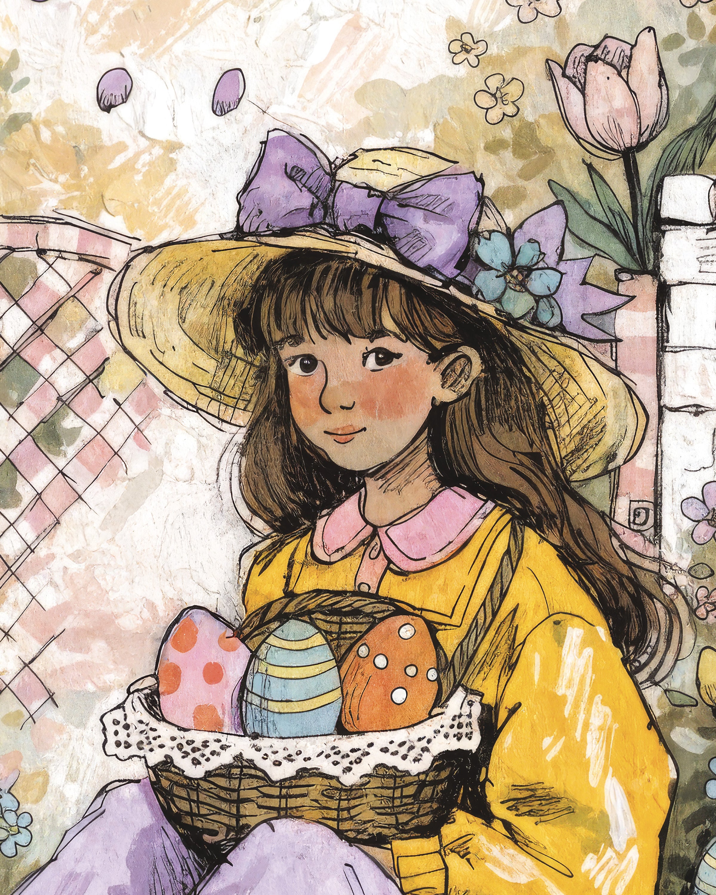 Plakat Dziewczyna z Wielkanocnego Ogrodu