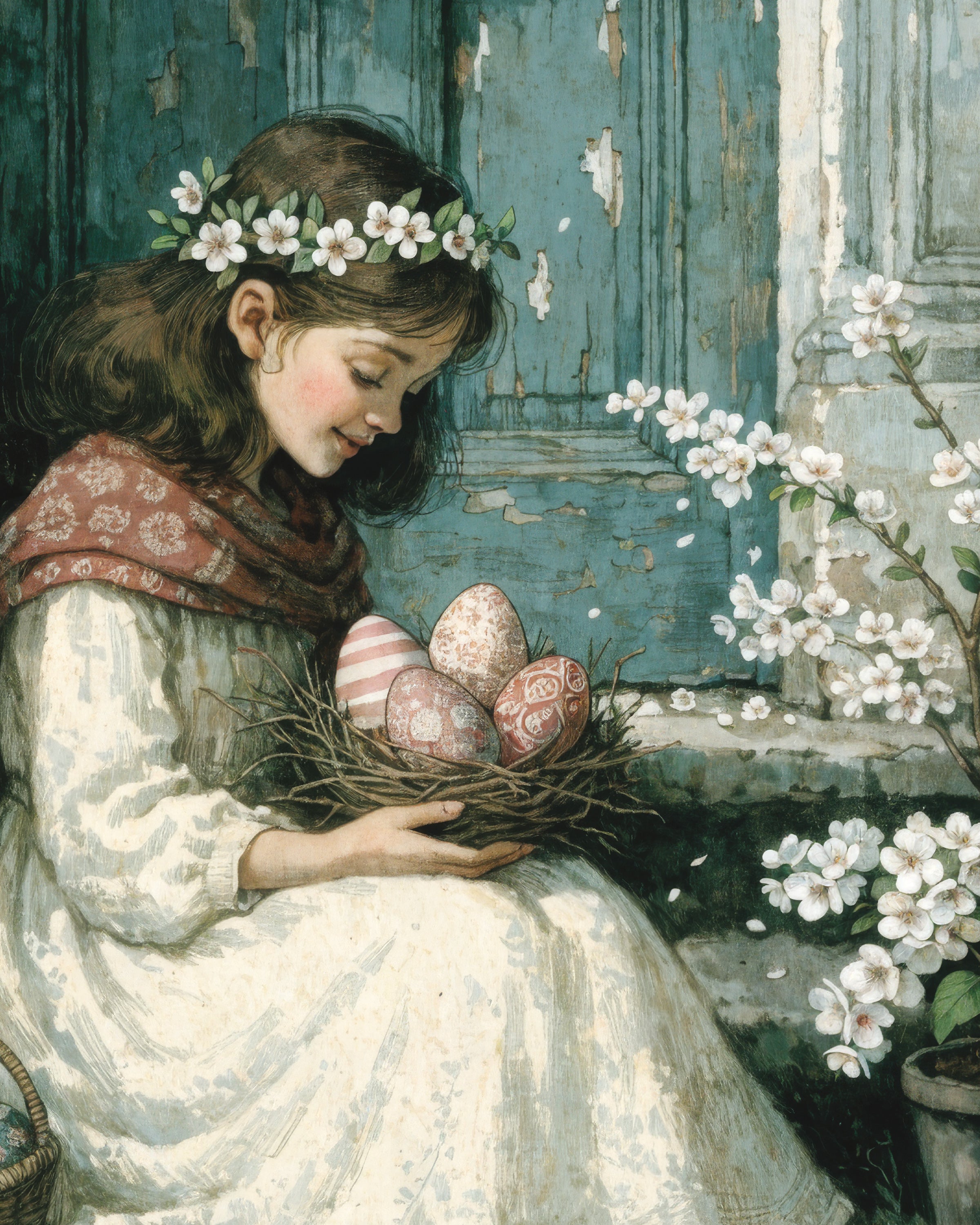 Poranek Wielkanocny przy Niebieskich Drzwiach - Plakat