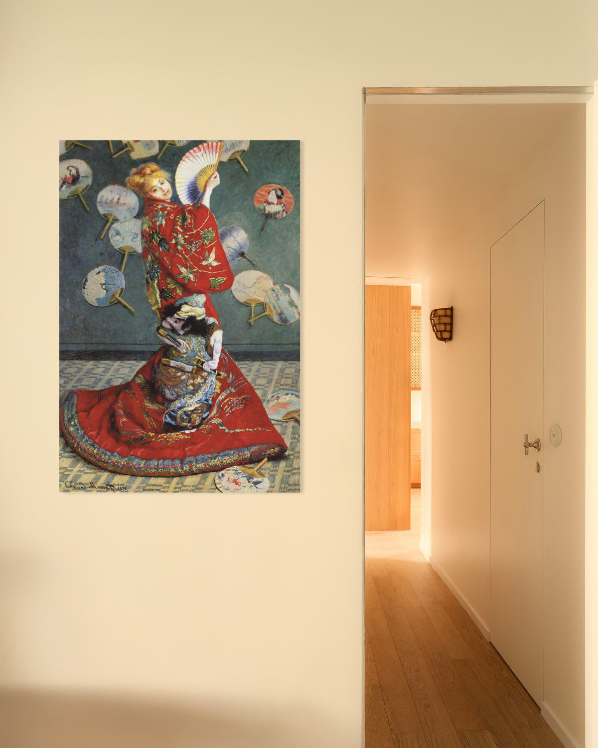Plakat La Japonaise, Camille Monet w japońskim stroju (1876), Claude Monet