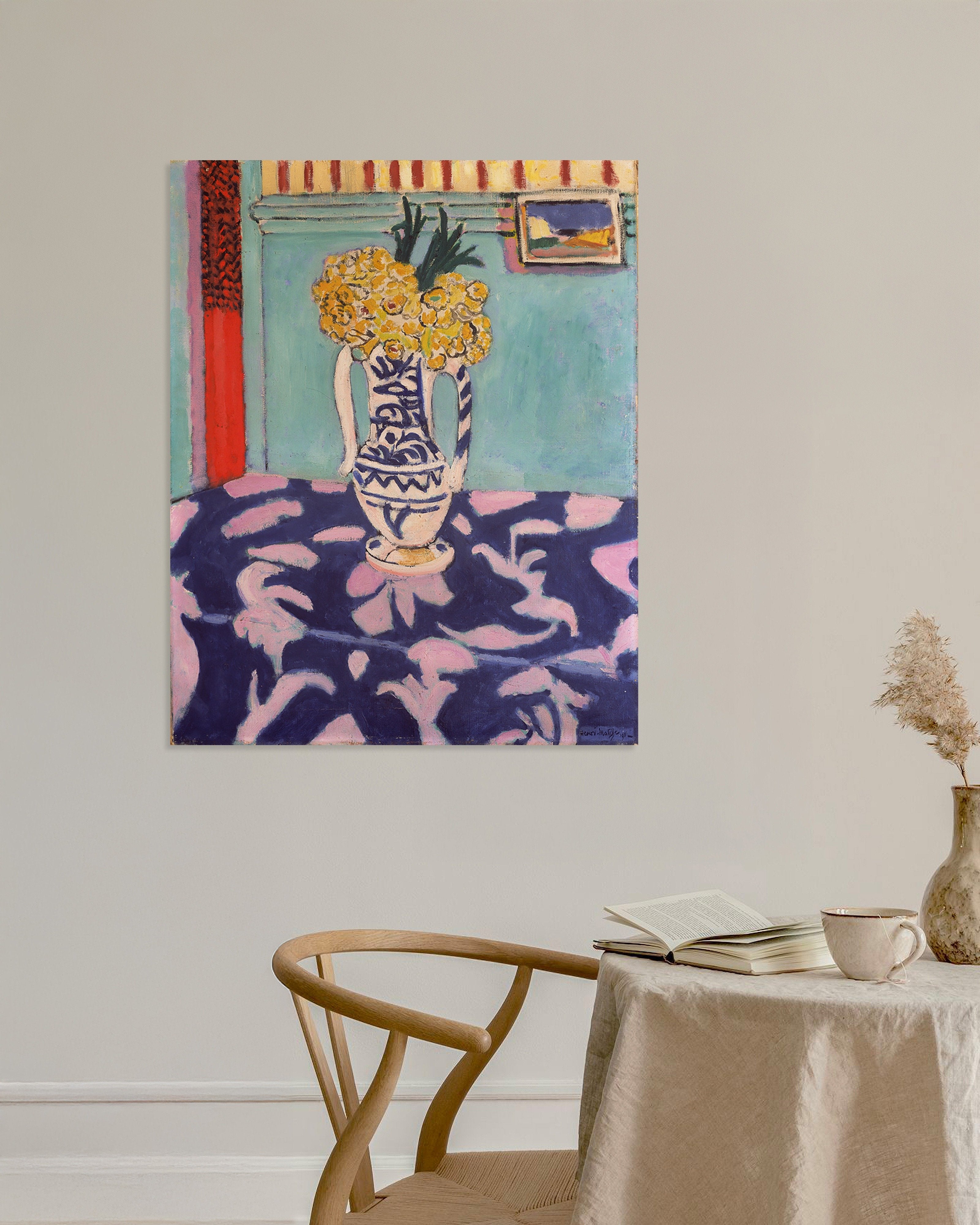 Poster of Les coucous, tapis bleu et rose (1911) by Henri Matisse