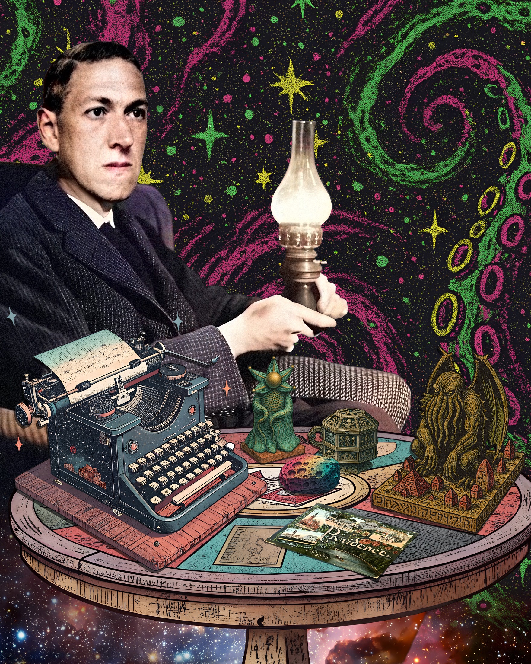 Plakat H.P. Lovecraft - Portret Kosmicznego Horroru