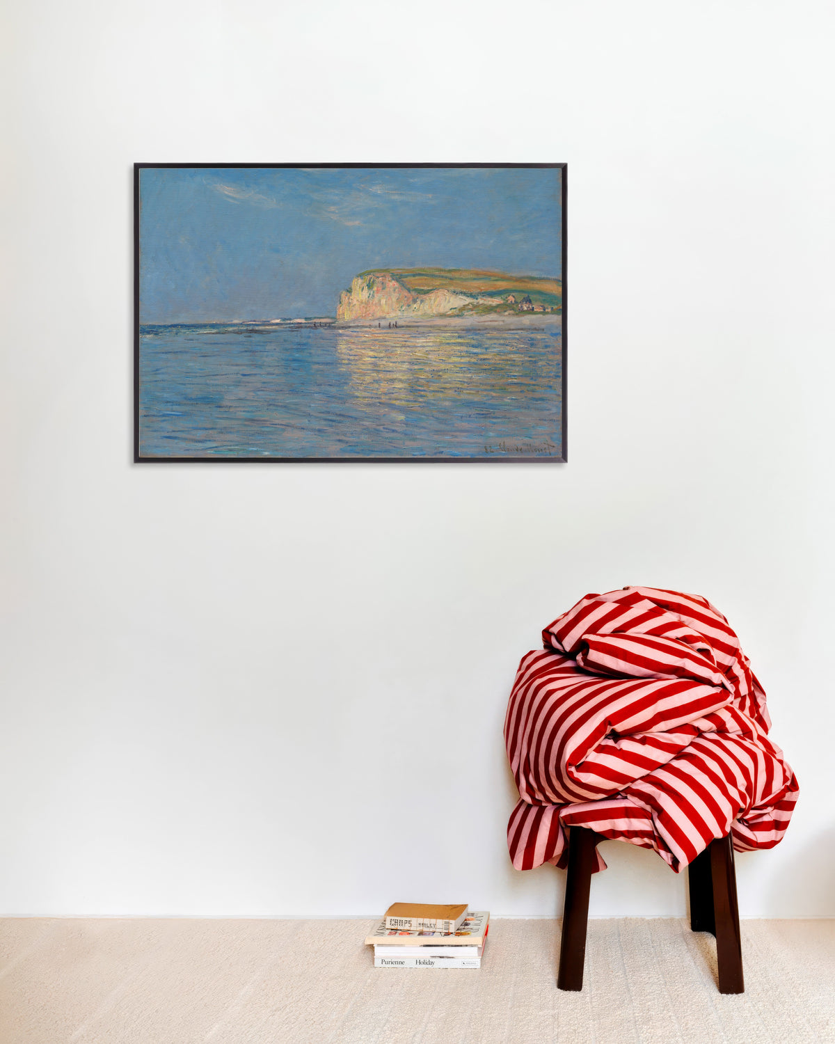 Plakat Odpływ w Pourville koło Dieppe (1882), Claude Monet, w metalowej ramie