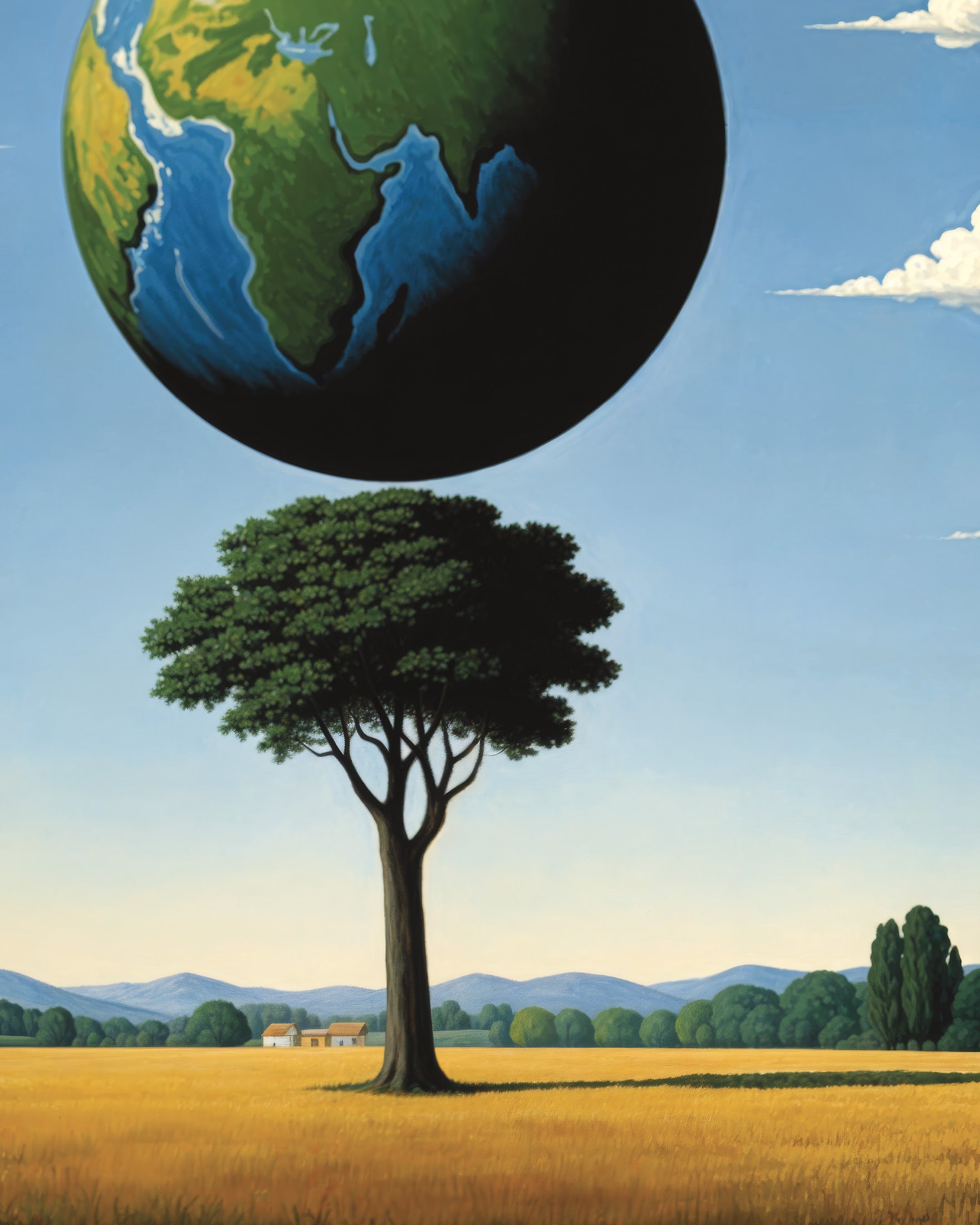 Drzewo świata – surrealistyczny belgijski plakat