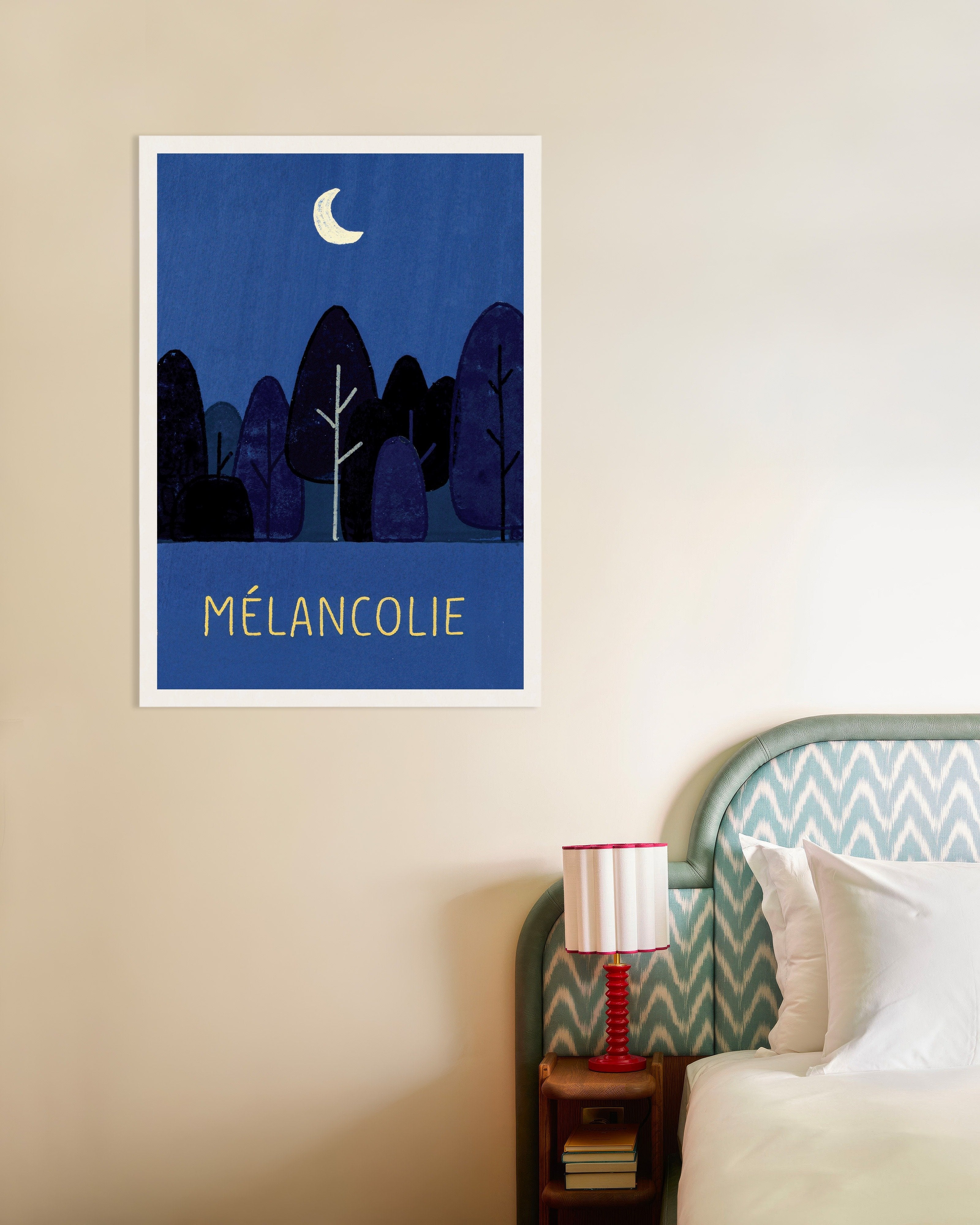 Poster of Mélancolie Moonlit Forest Poster