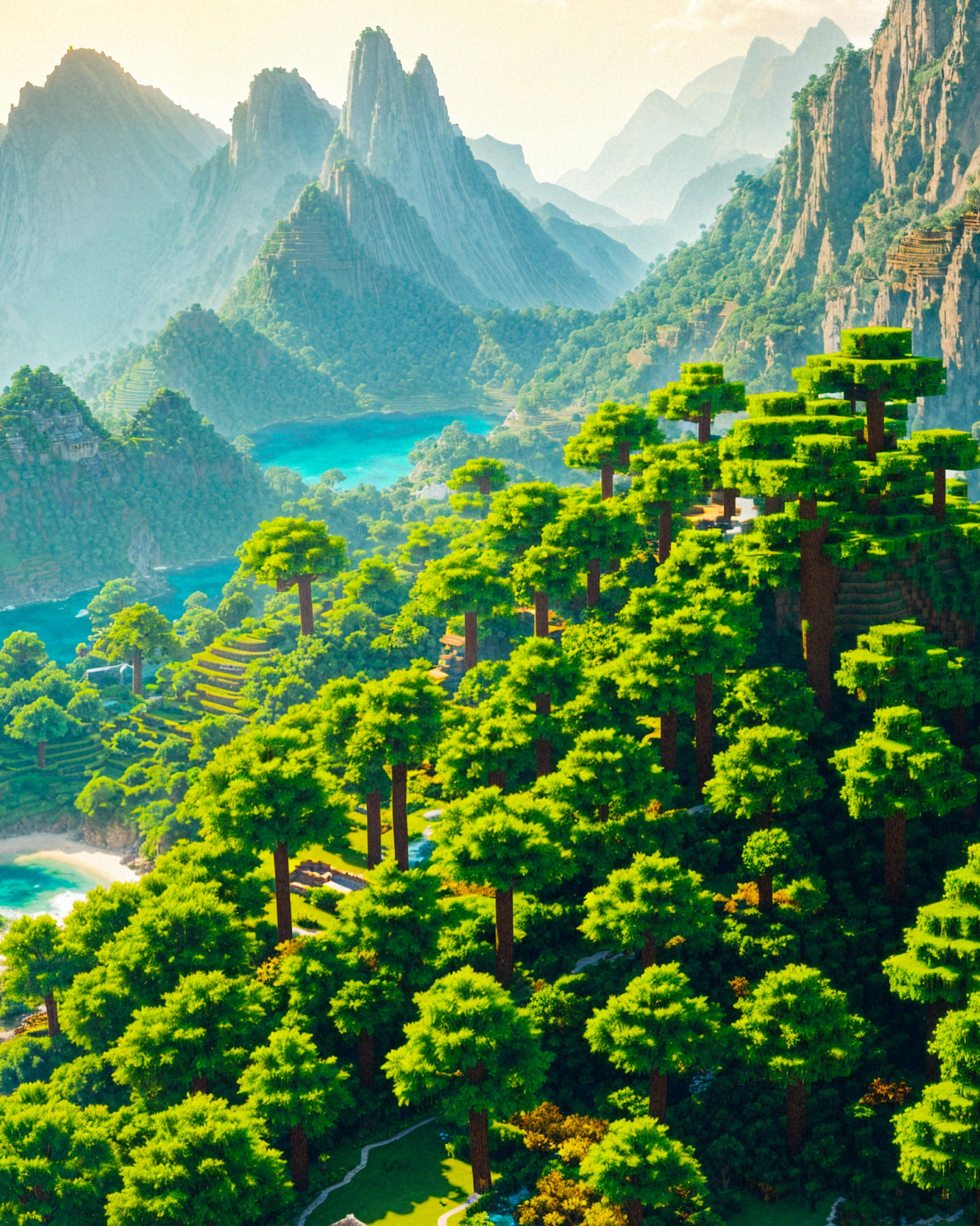 Minecraft, Wyspa - Plakat