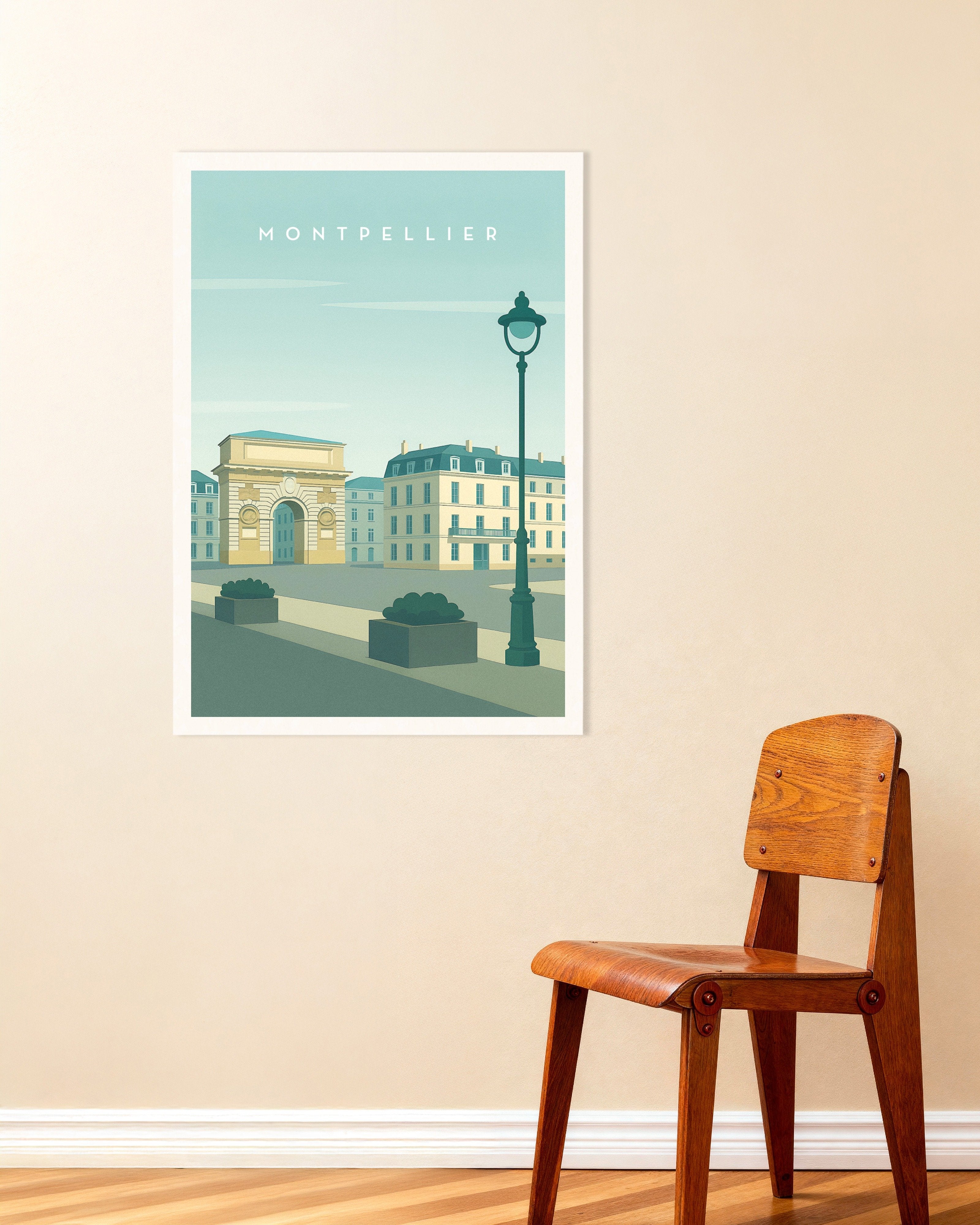 Poster of Montpellier Wall Art Print