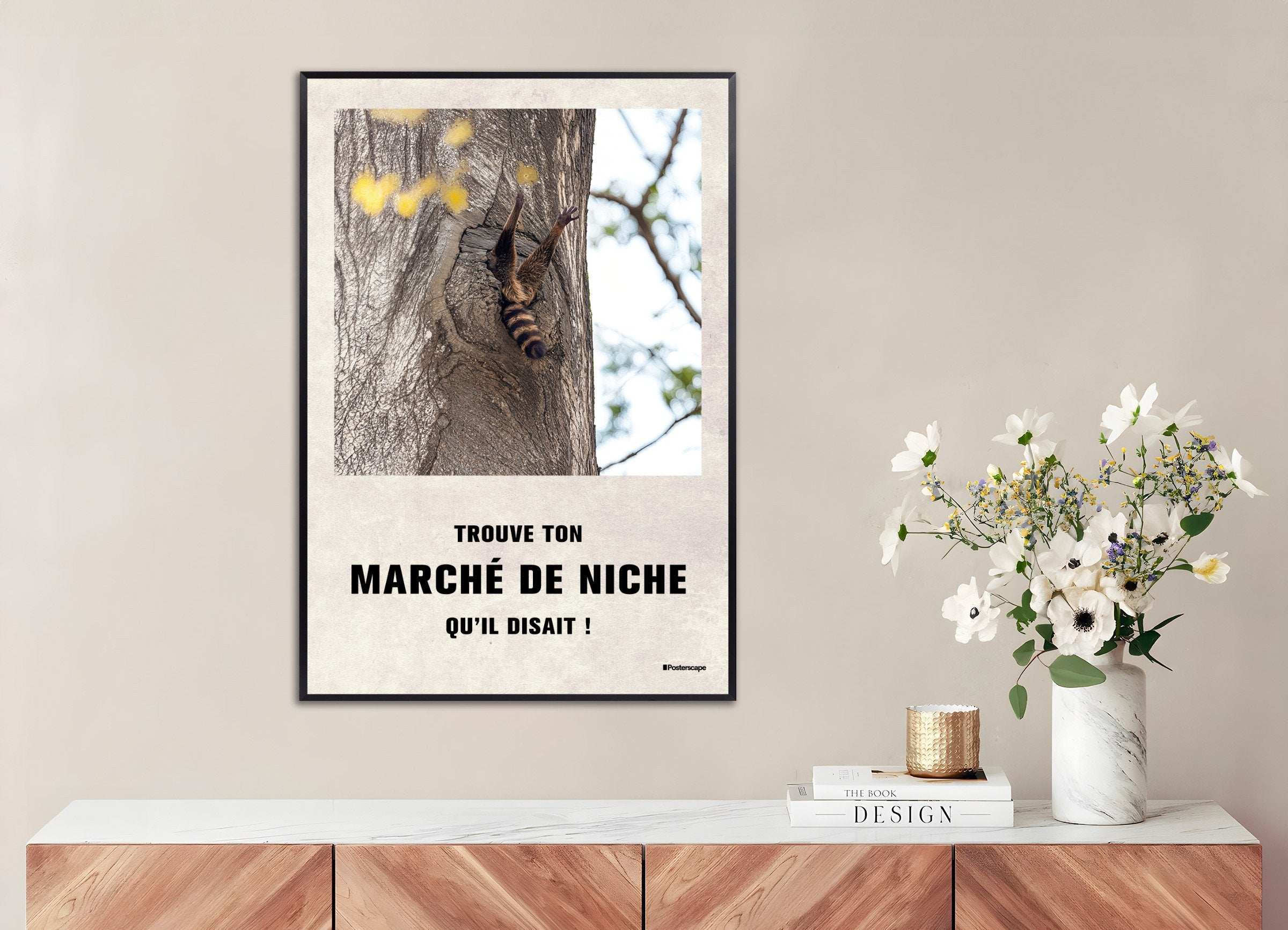 Poster of Niche market - Demotivational Poster, with metal frame