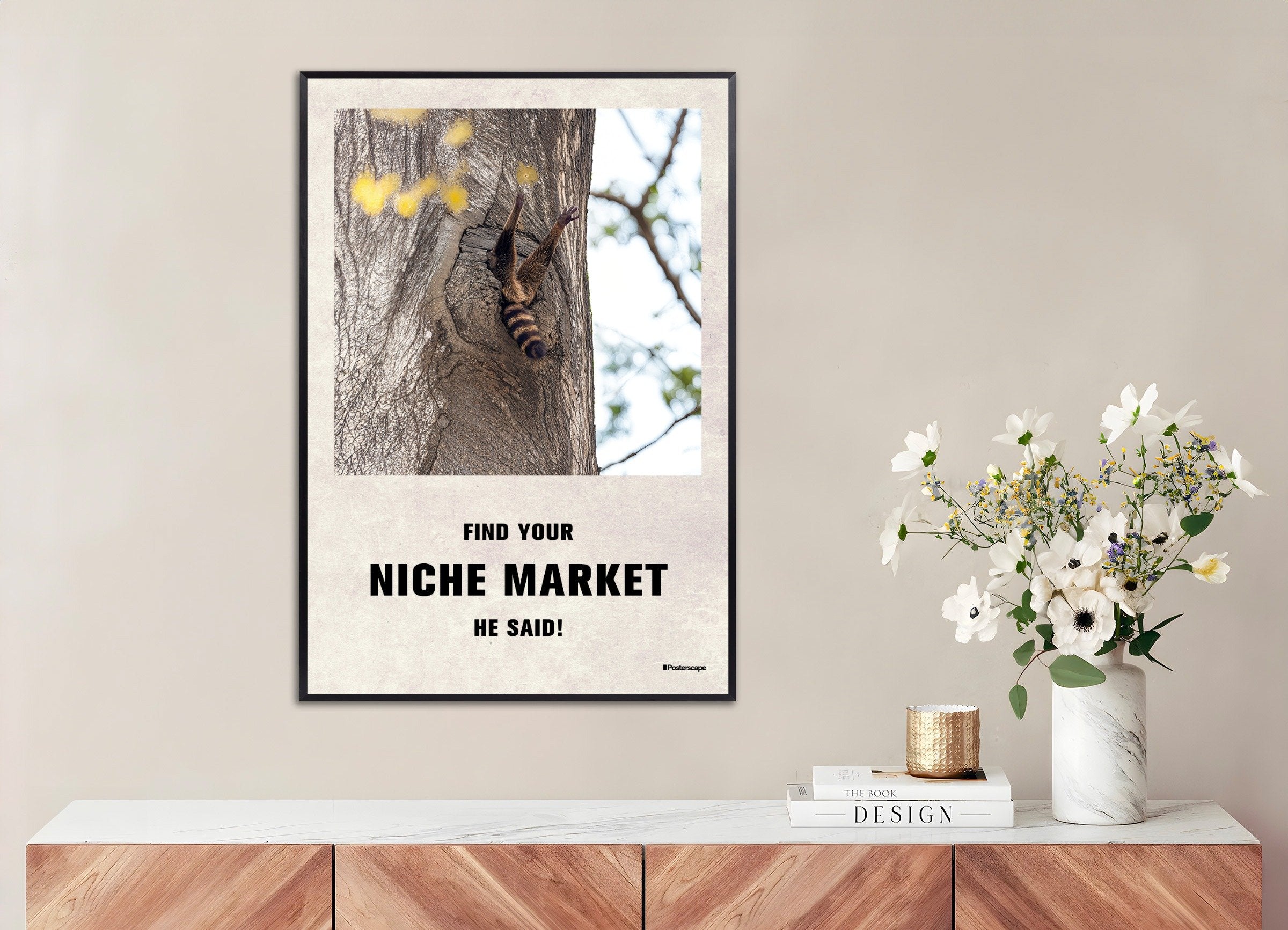 Poster of Niche market - Demotivational Poster, with metal frame