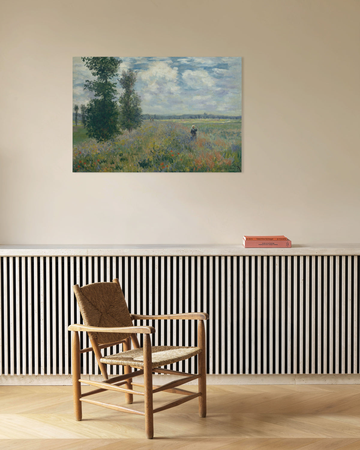 Plakat Pola maków koło Argenteuil (1875), Claude Monet
