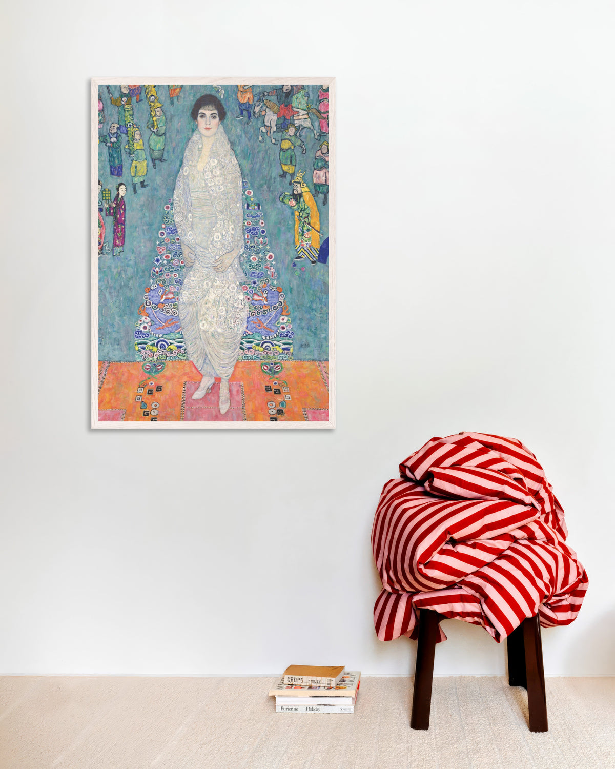 Plakat Portret Elisabeth Lederer (1914–1916), Gustav Klimt, w białej drewnianej ramie