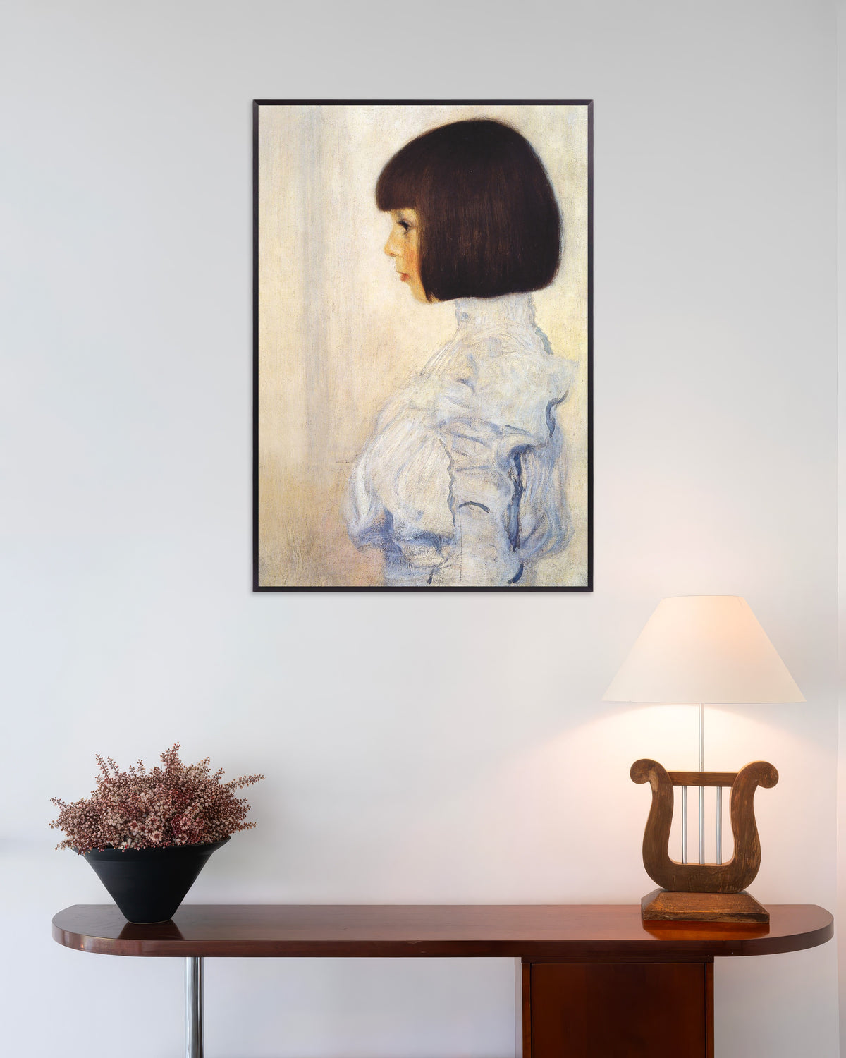 Plakat Portret Heleny Klimt (1898), Gustav Klimt, w metalowej ramie