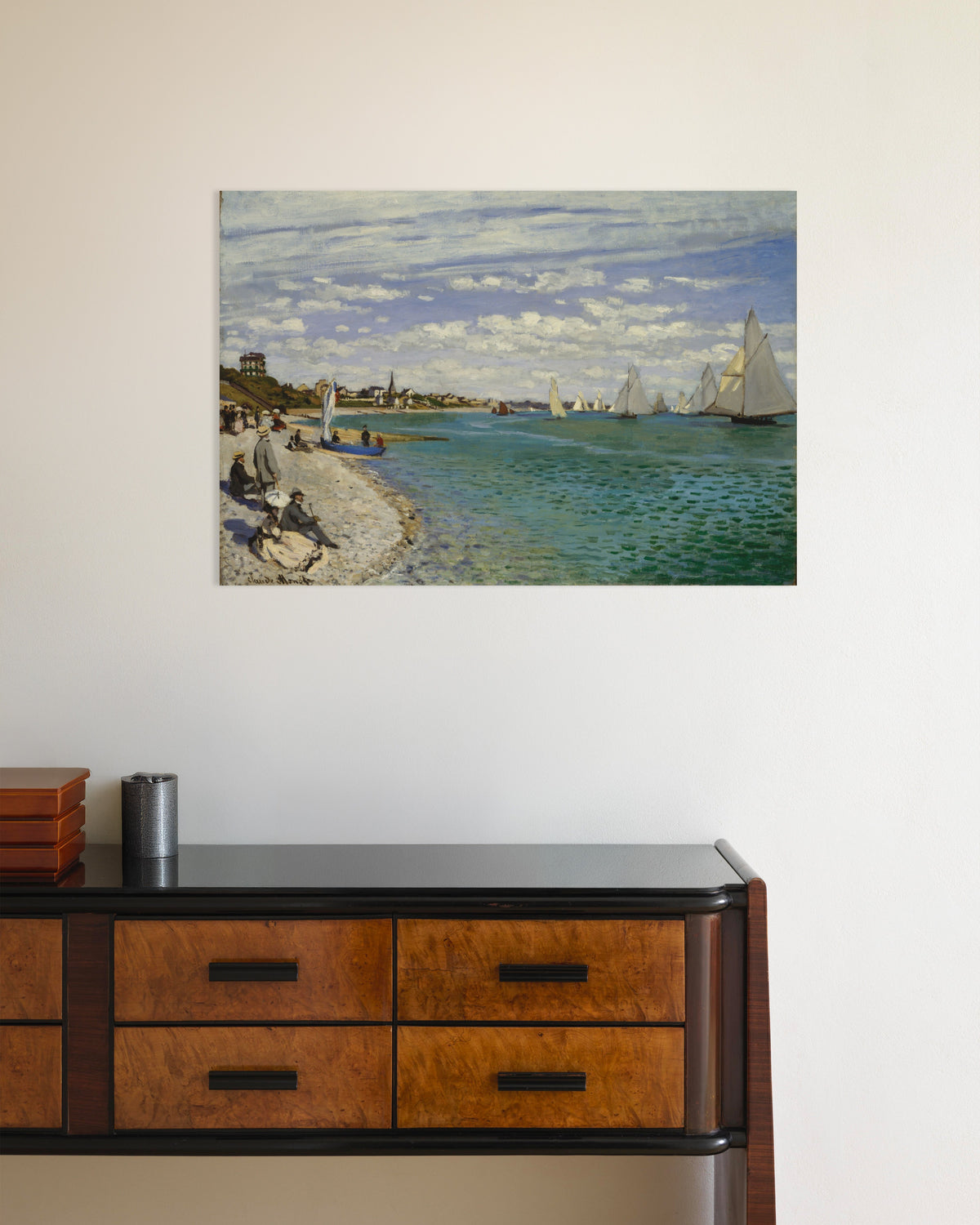 Plakat Regaty w Sainte-Adresse (1867), Claude Monet
