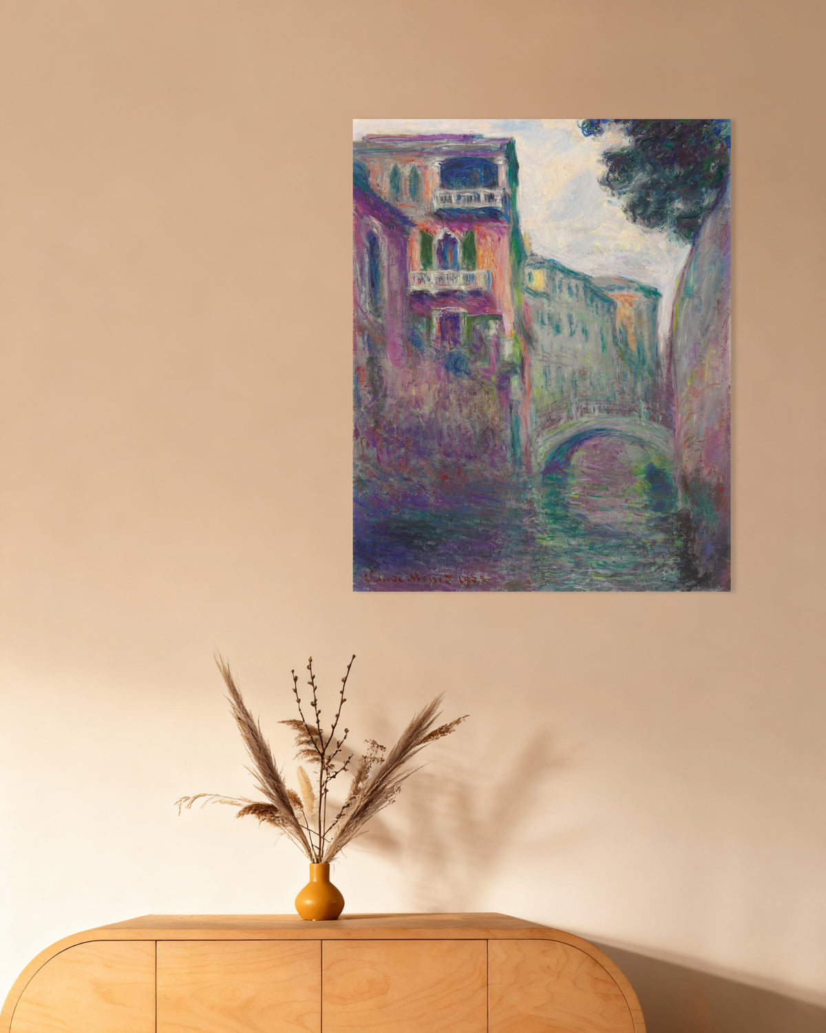 Plakat Rio della Salute (1908), Claude Monet