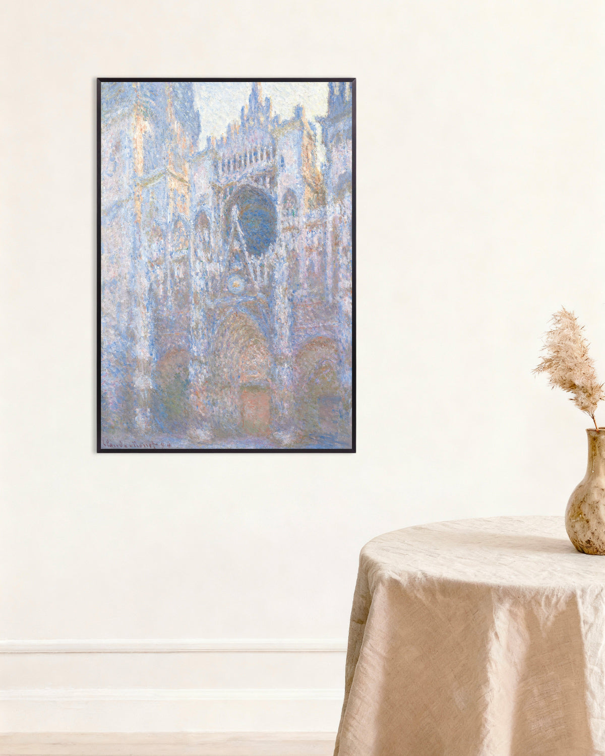 Plakat Katedra w Rouen, fasada zachodnia (1894), Claude Monet, w metalowej ramie