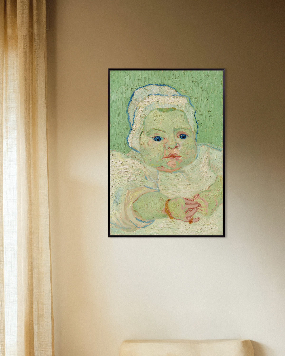 Plakat „Dziecko Roulinów (1888), Vincent van Gogh” w metalowej ramie