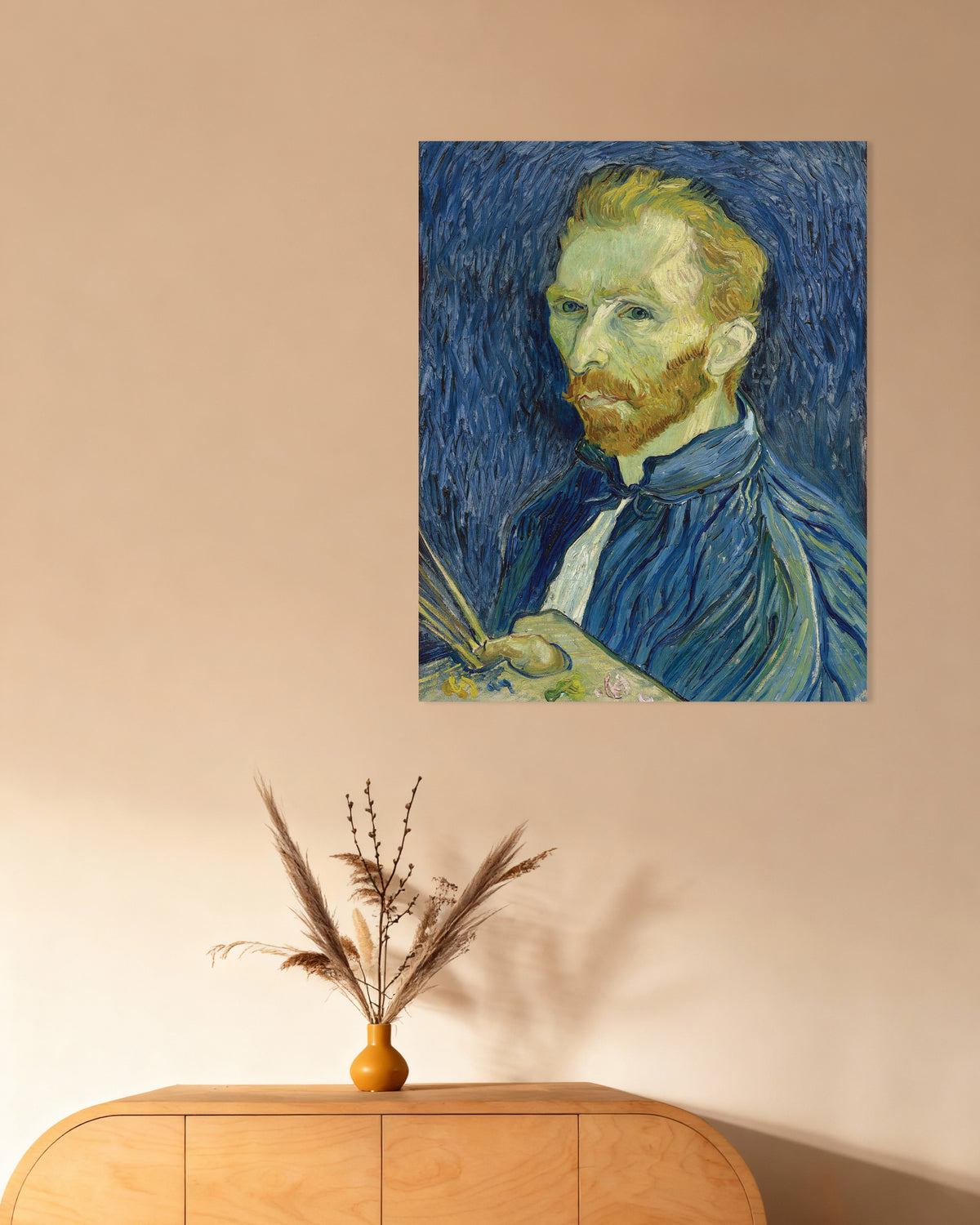 Plakat „Autoportret z paletą (1889) Vincenta van Gogha”