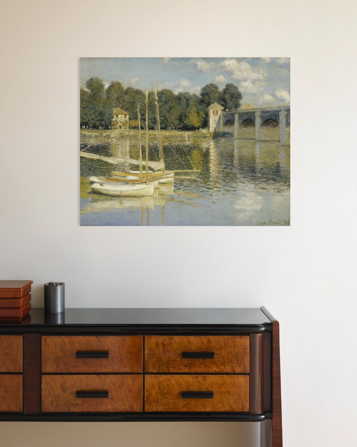 Plakat Most w Argenteuil (1874), Claude Monet