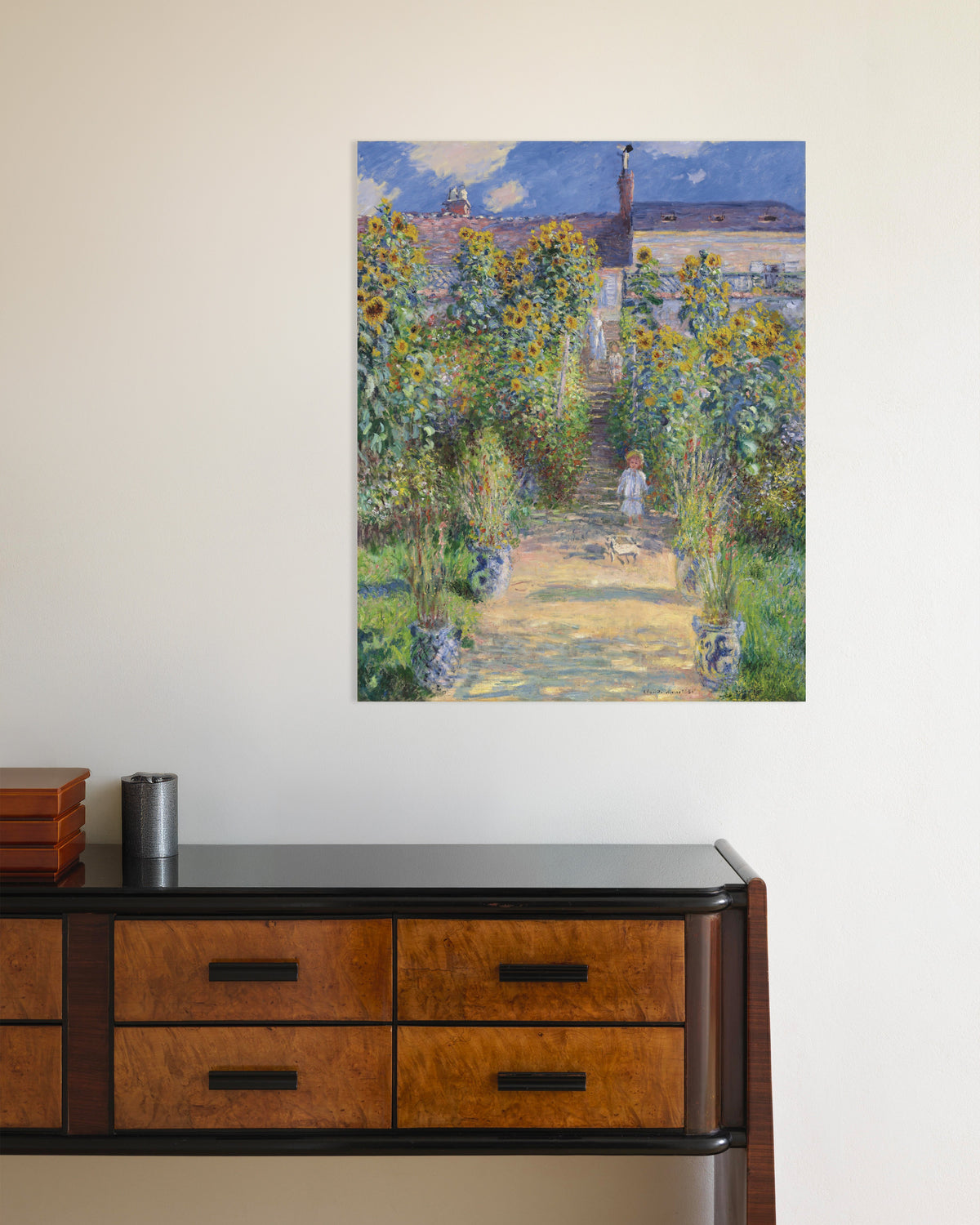 Plakat Ogród artysty w Vétheuil (1881), Claude Monet