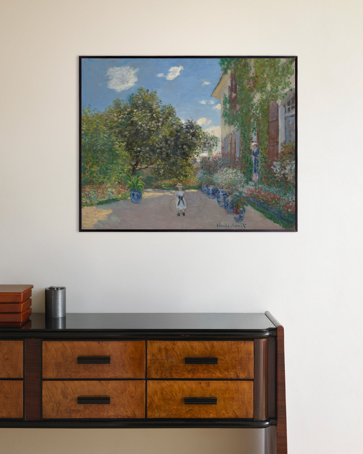 Plakat Dom artysty w Argenteuil (1873), Claude Monet, w metalowej ramie