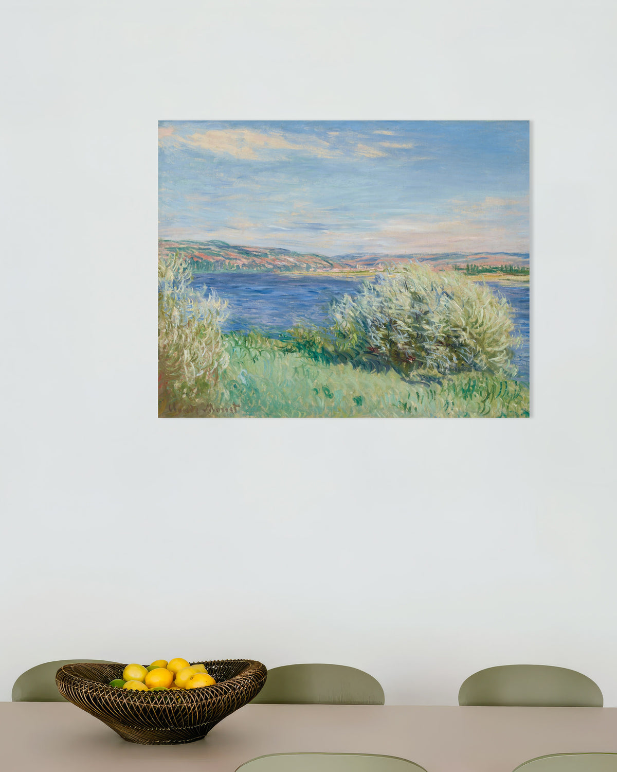 Plakat Brzegi Sekwany koło Vétheuil (1881), Claude Monet