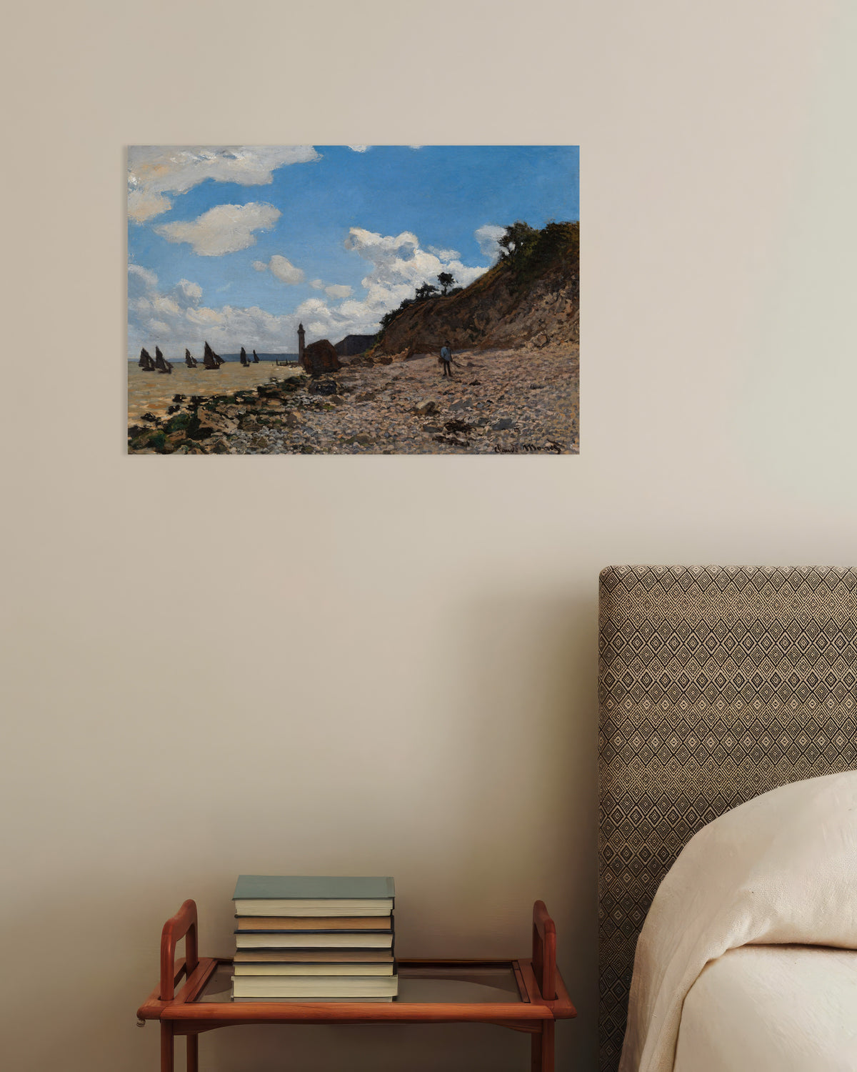 Plakat Plaża w Honfleur (1864–1866), Claude Monet